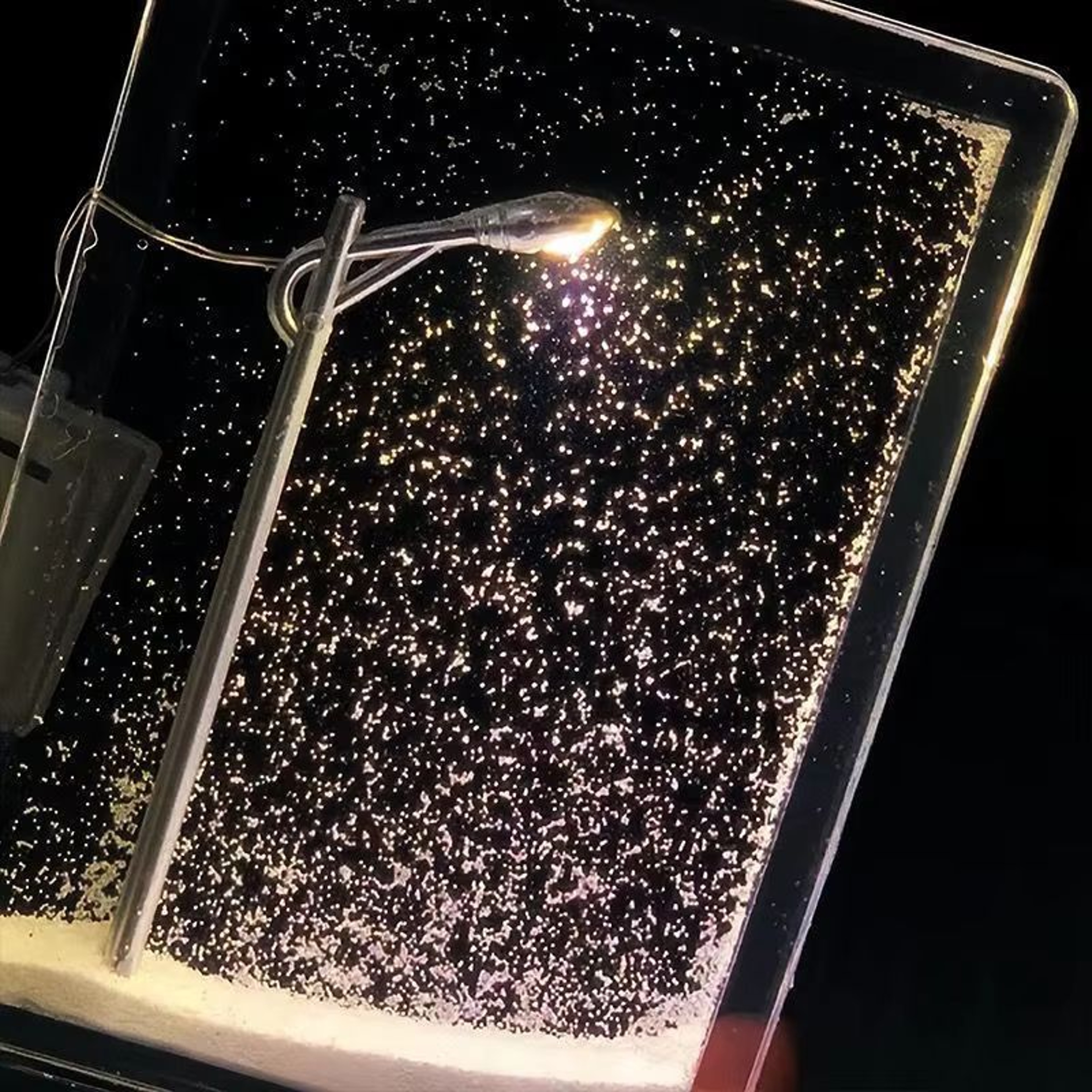 DIY Snow Scene Street Lamp Flowing Night Light Kit 1
