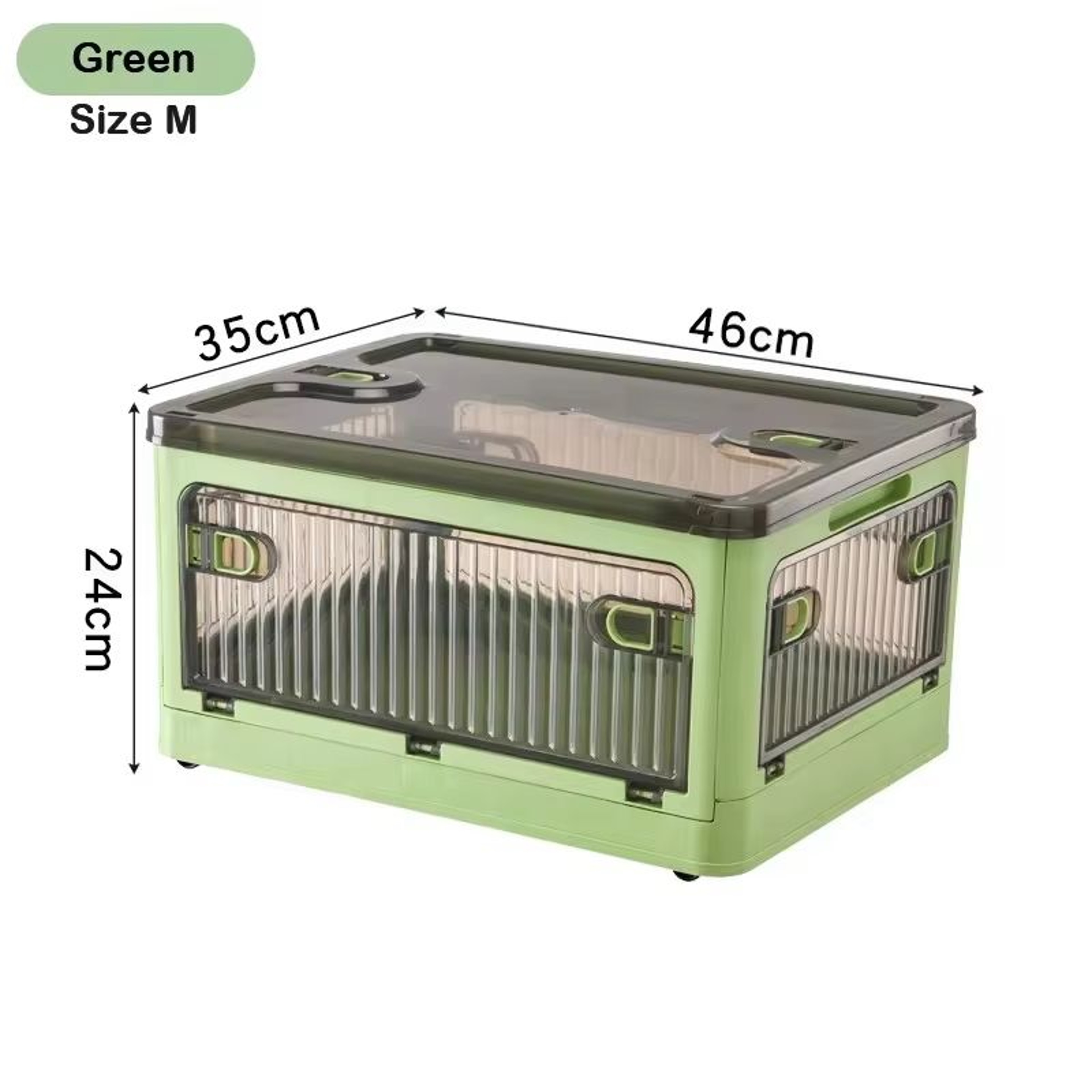 BGRORIO Foldable Rolling Closet Storage Box With Wheels 15