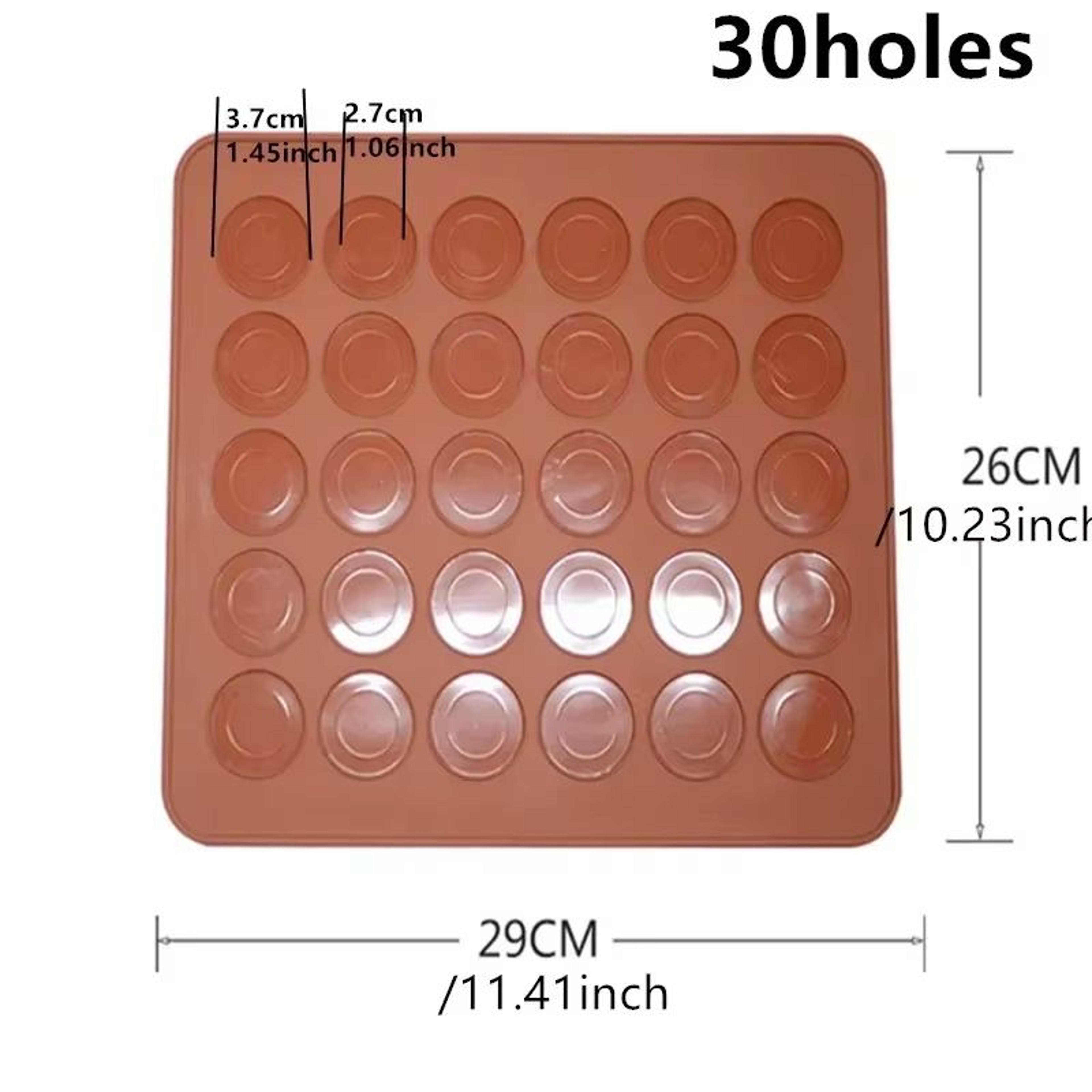 Adjustable Silicone Nonstick Baking Mat For Macarons Cookies And Pastries 6