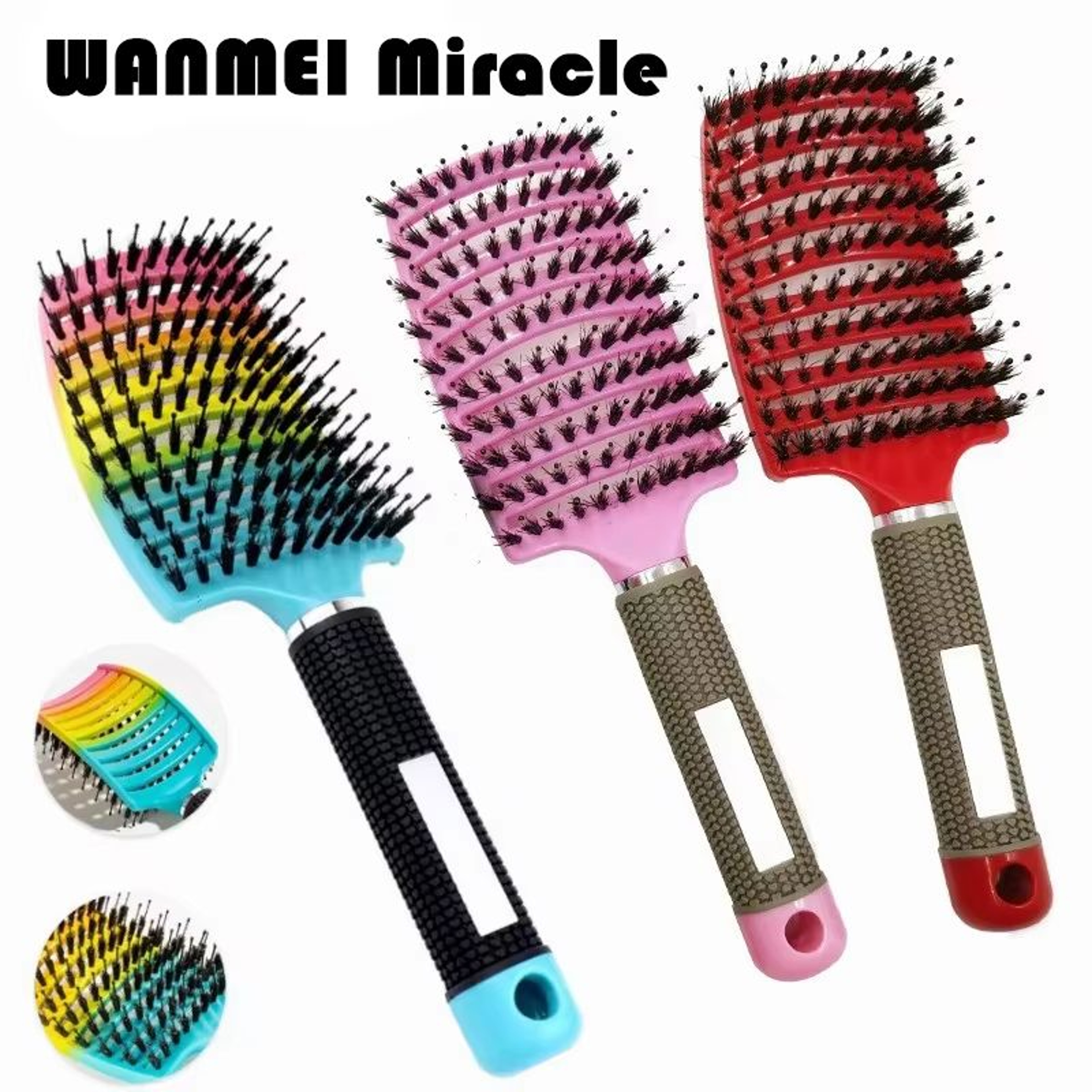 SilkyGlide Nylon Scalp Massage Detangling Brush 0