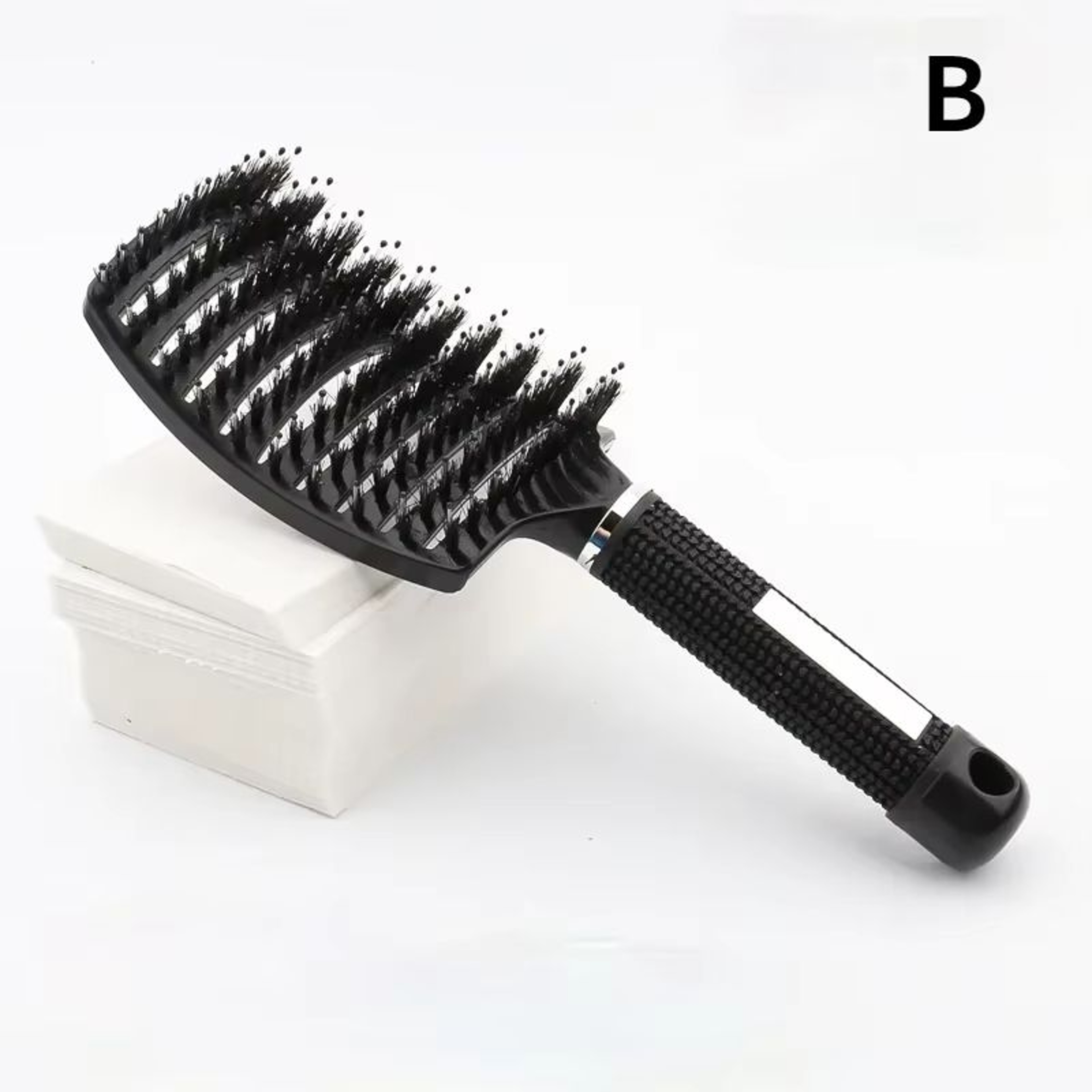 SilkyGlide Nylon Scalp Massage Detangling Brush 11