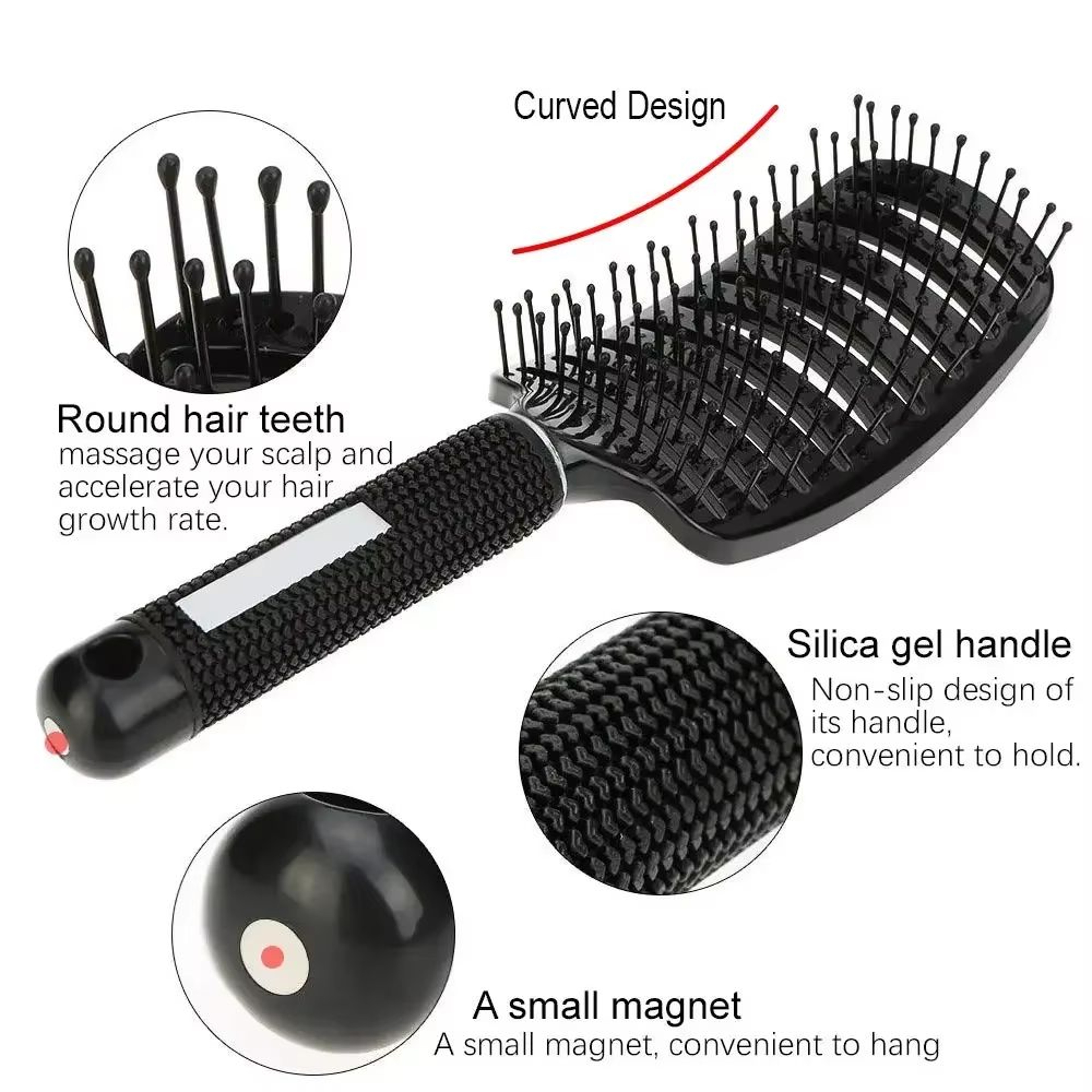 Gentle Glide Detangling Massage Hair Brush 1