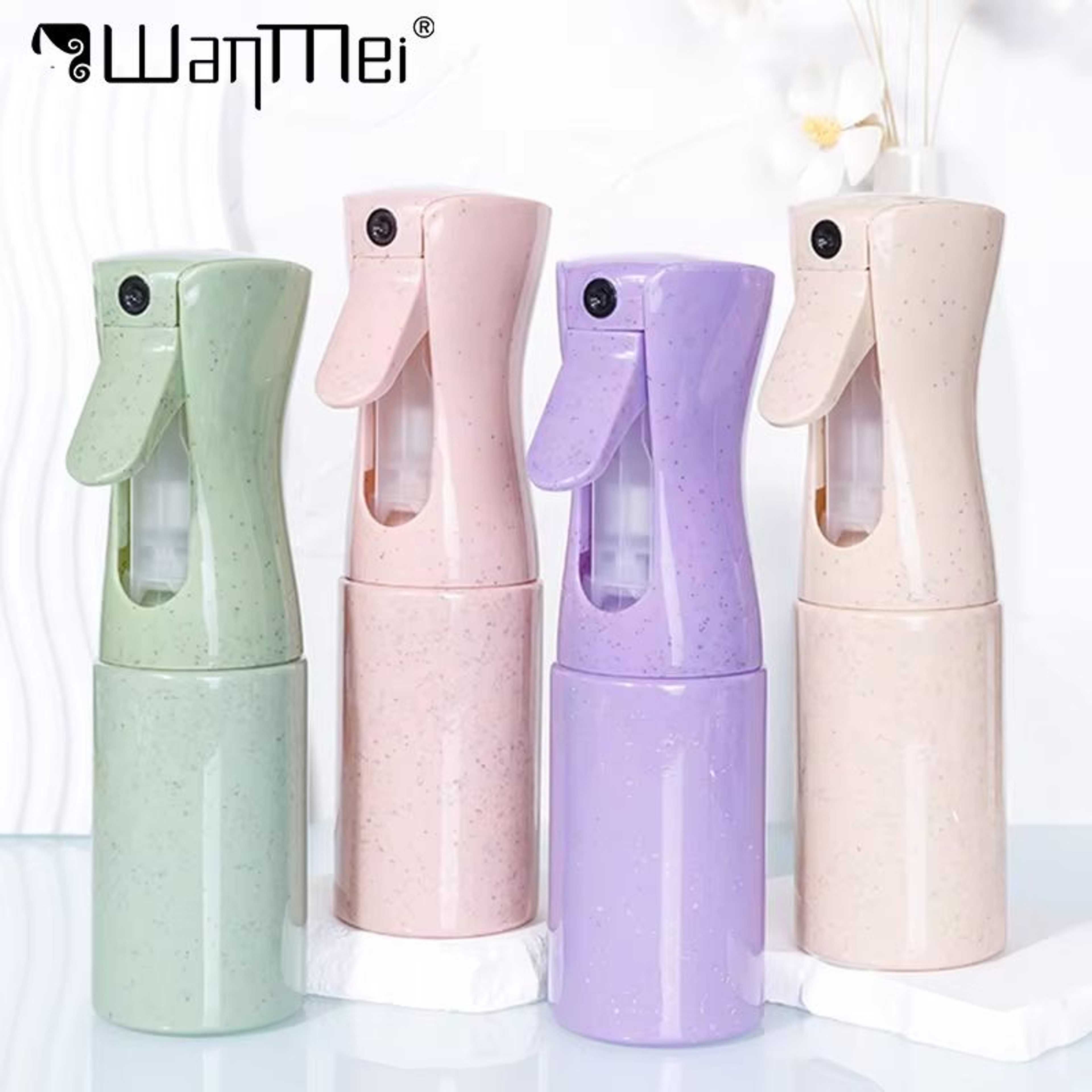 Eco Wheat Straw 200 Ml Refillable Hair Mist Spray Bottle 0