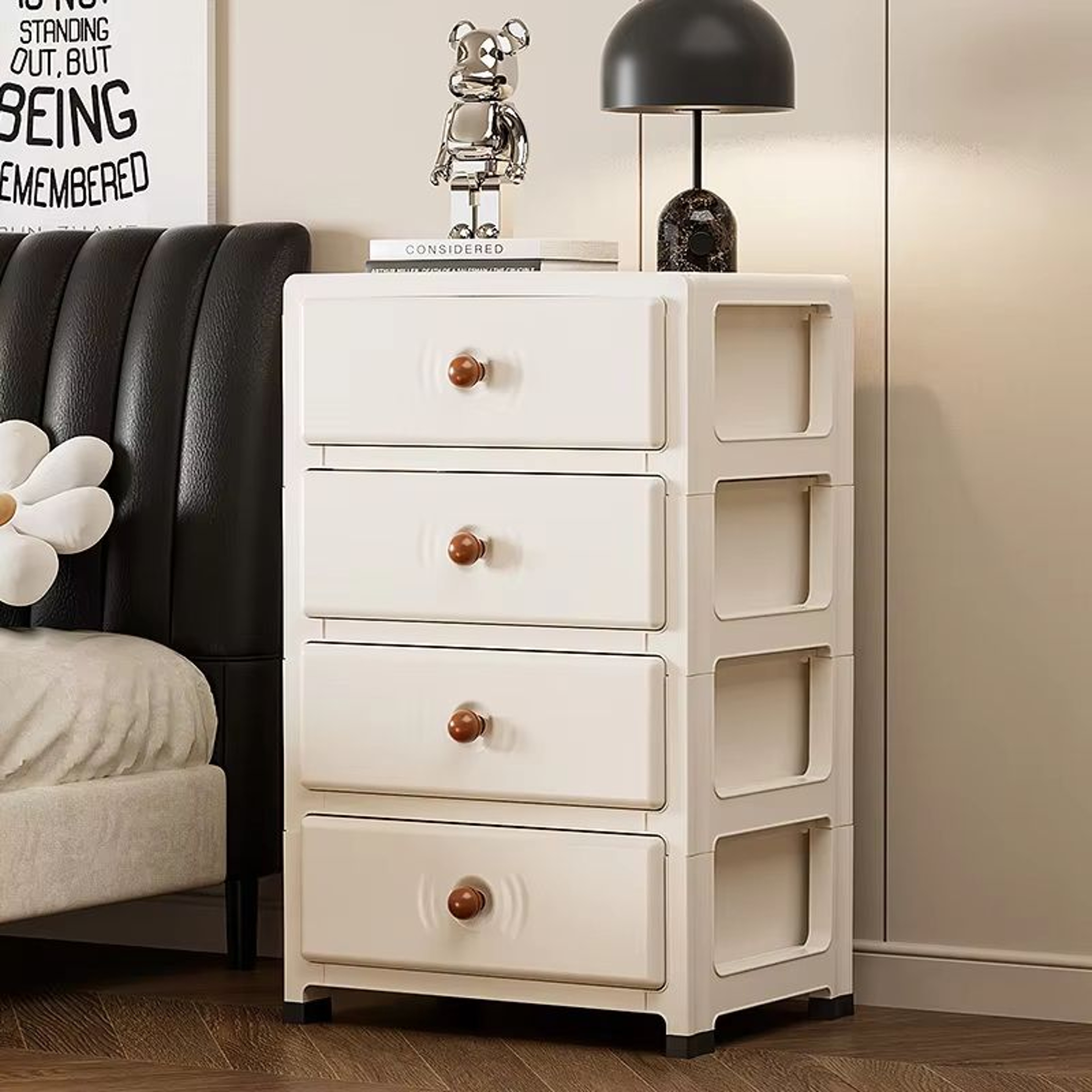 Clear MultiColor 138 In Drawer Storage Cabinet 36 Tier With Wheels 3