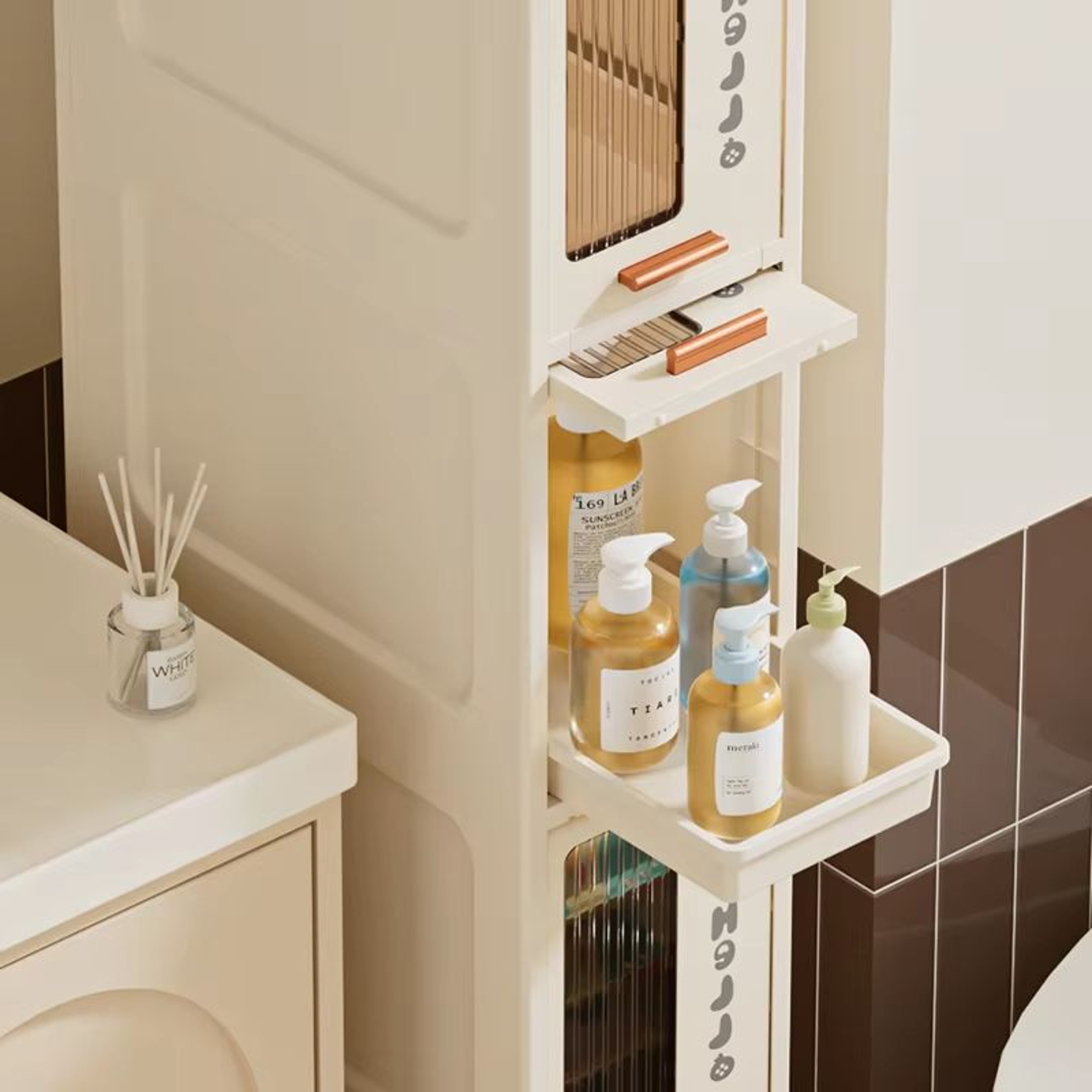 Slim Mobile Storage Cabinet Narrow Drawer Organizer Rolling Cart For Kitchen Bathroom And Living Ro 5