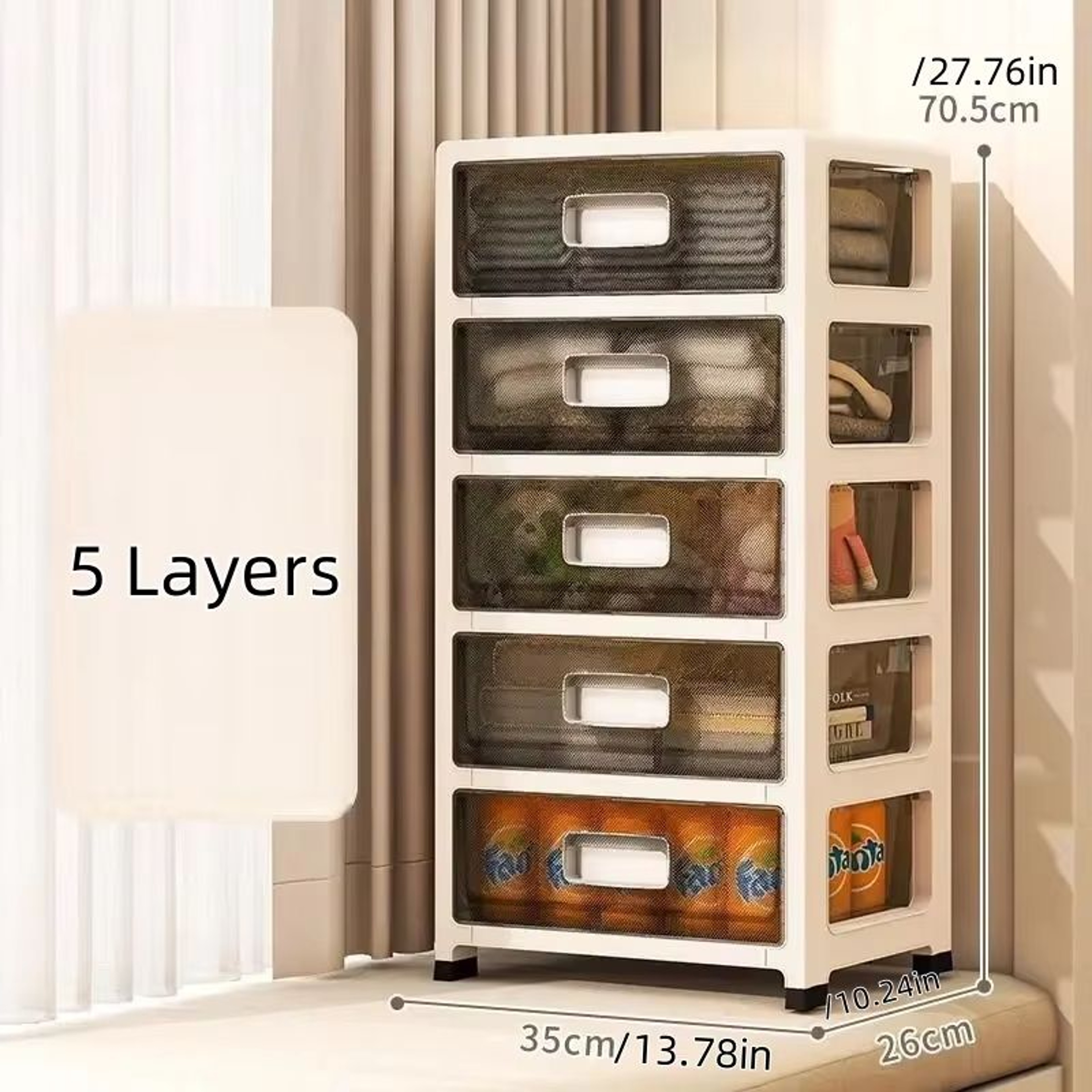 36 Tier Large Capacity Storage Cabinet Space Saving Organizer For Living Room Bedroom And Study 25