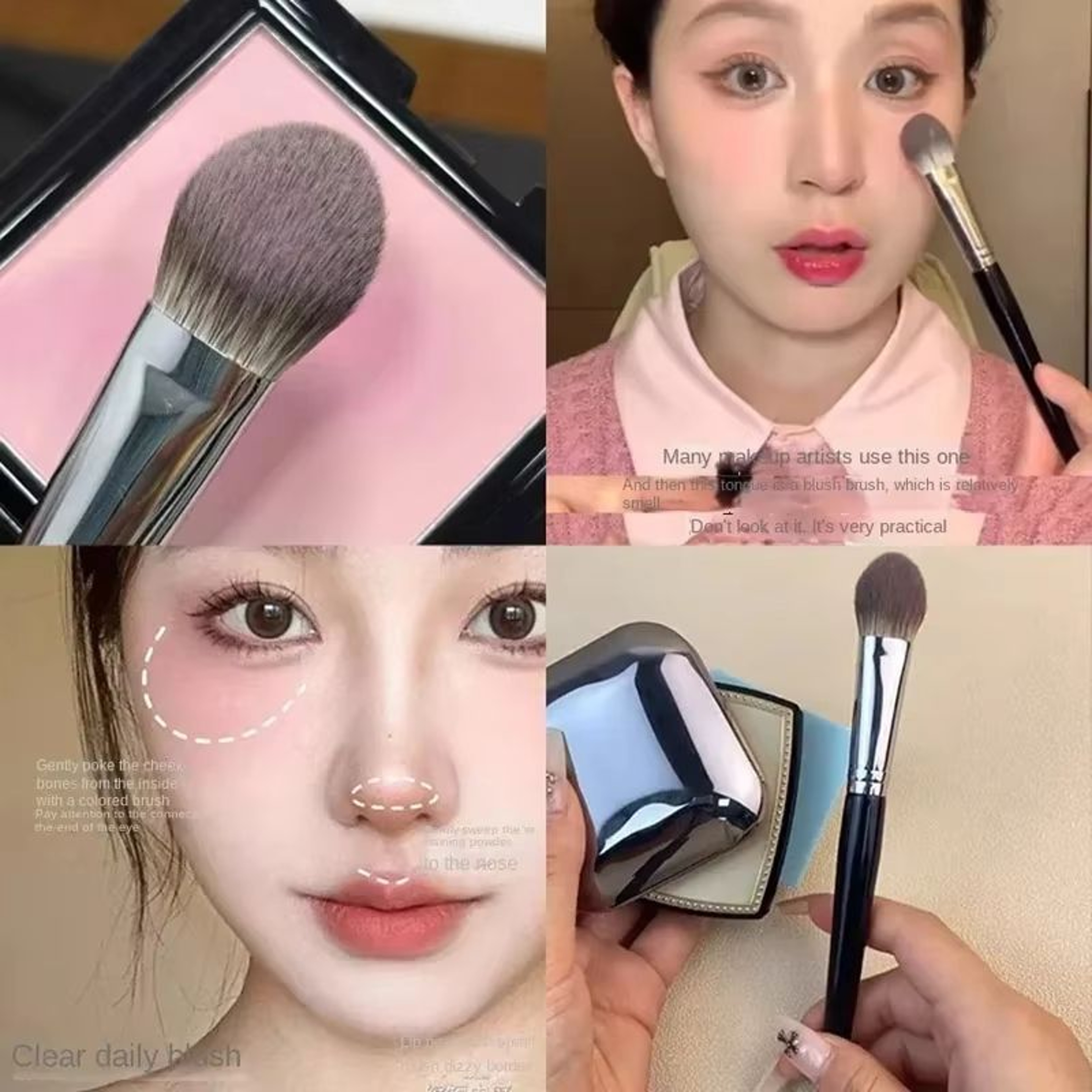 PeachHeart Precision Blush Brush For Powder Cream And Liquid Blush 1
