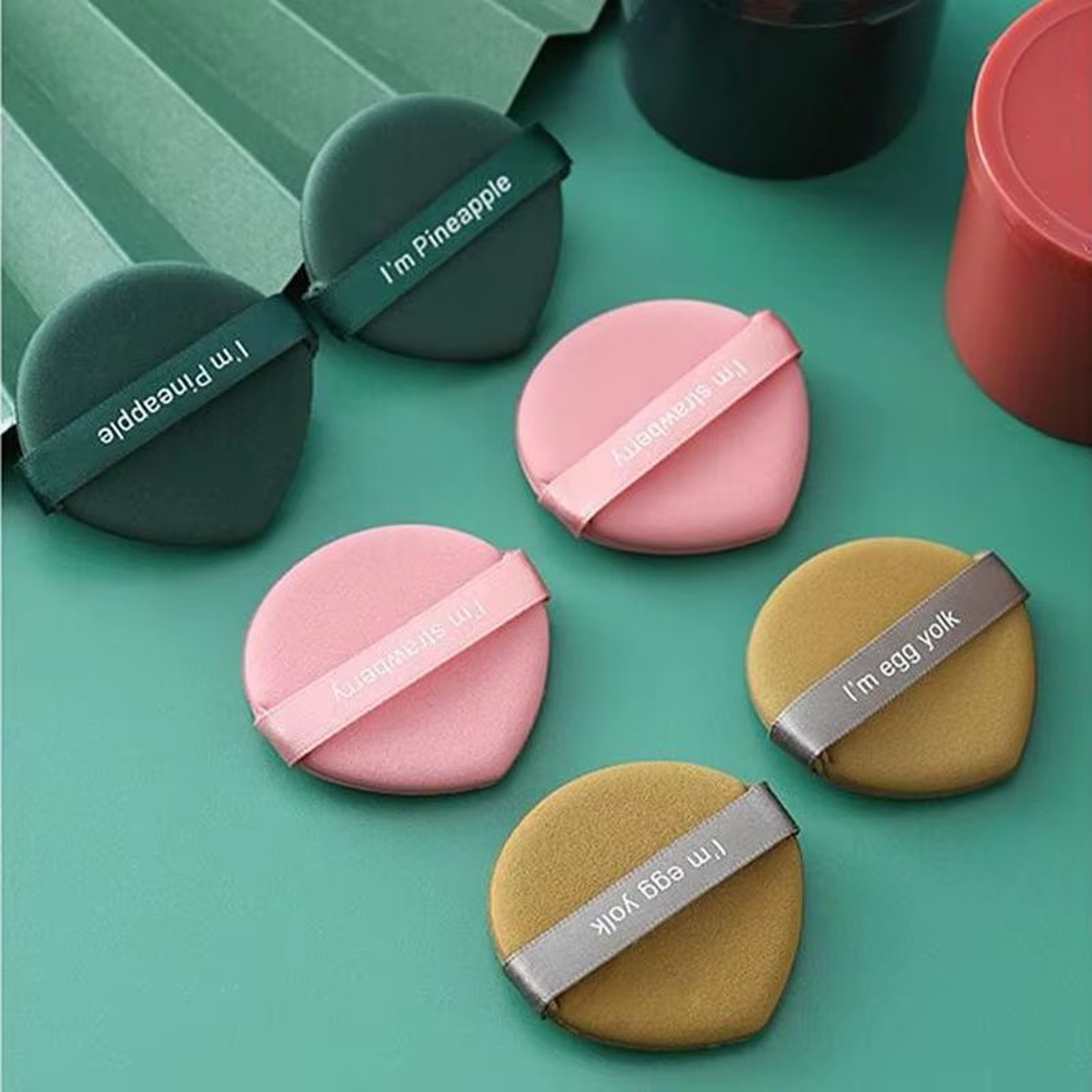 StrawberrySoft 7Piece Cosmetic Puff Makeup Sponge Set 3