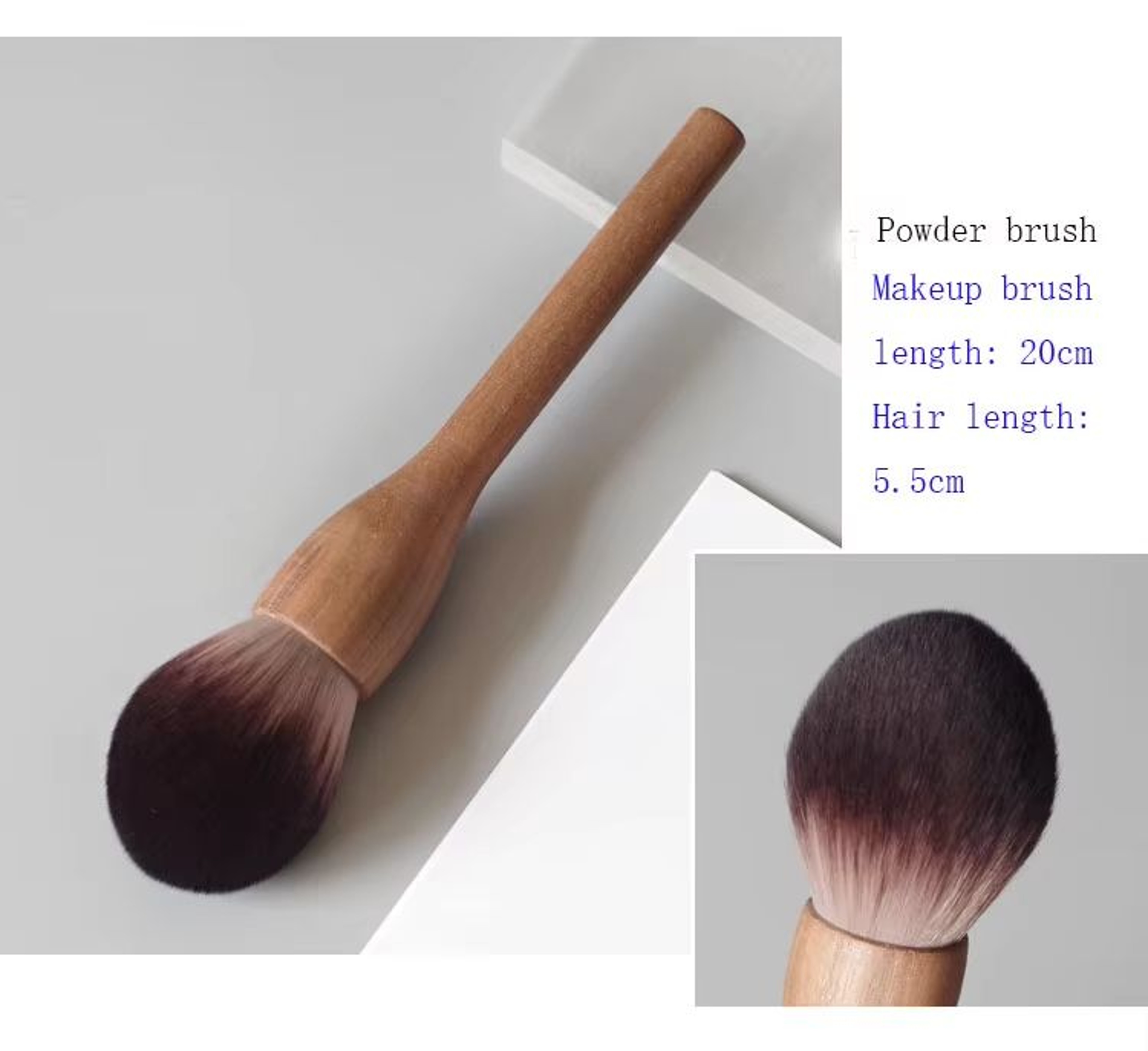 Karsyngirl Makeup Brush Wood Walnut Large Retro Powder Brush 10