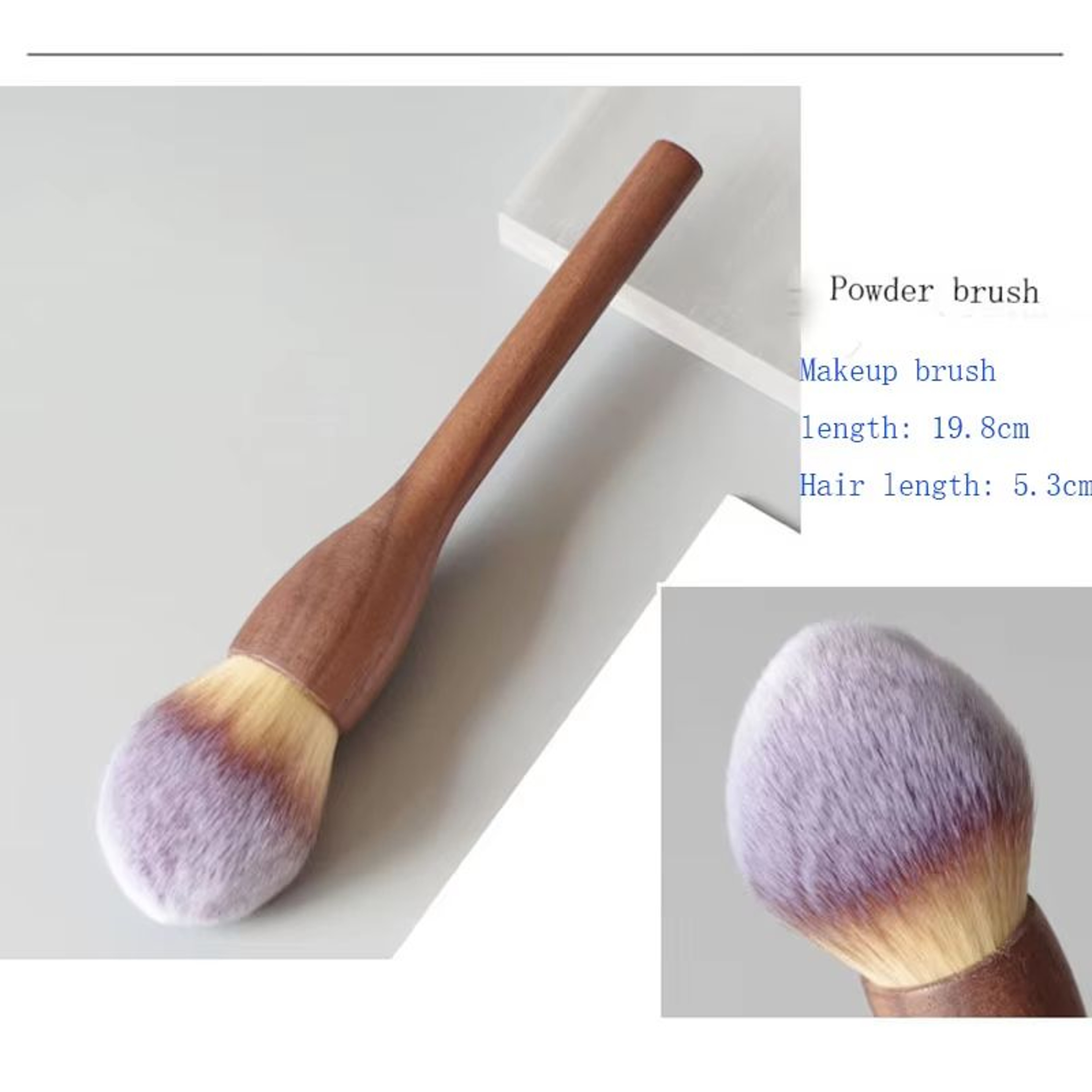 Karsyngirl Makeup Brush Wood Walnut Large Retro Powder Brush 7