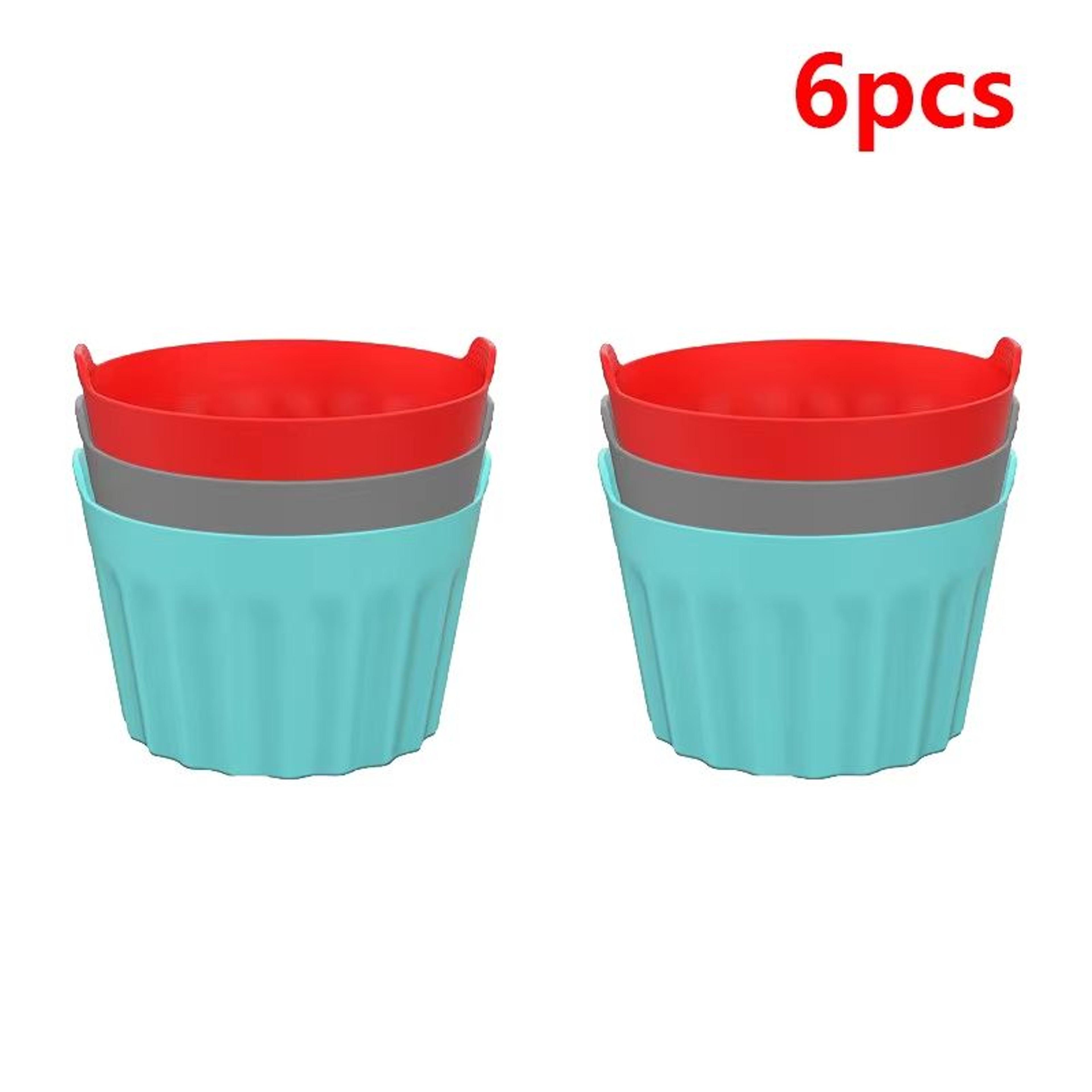 Silicone Egg Poacher Cups 34612 Pieces  Oven Air Fryer Muffin Cups For Eggs Desserts Custard Tart B 14