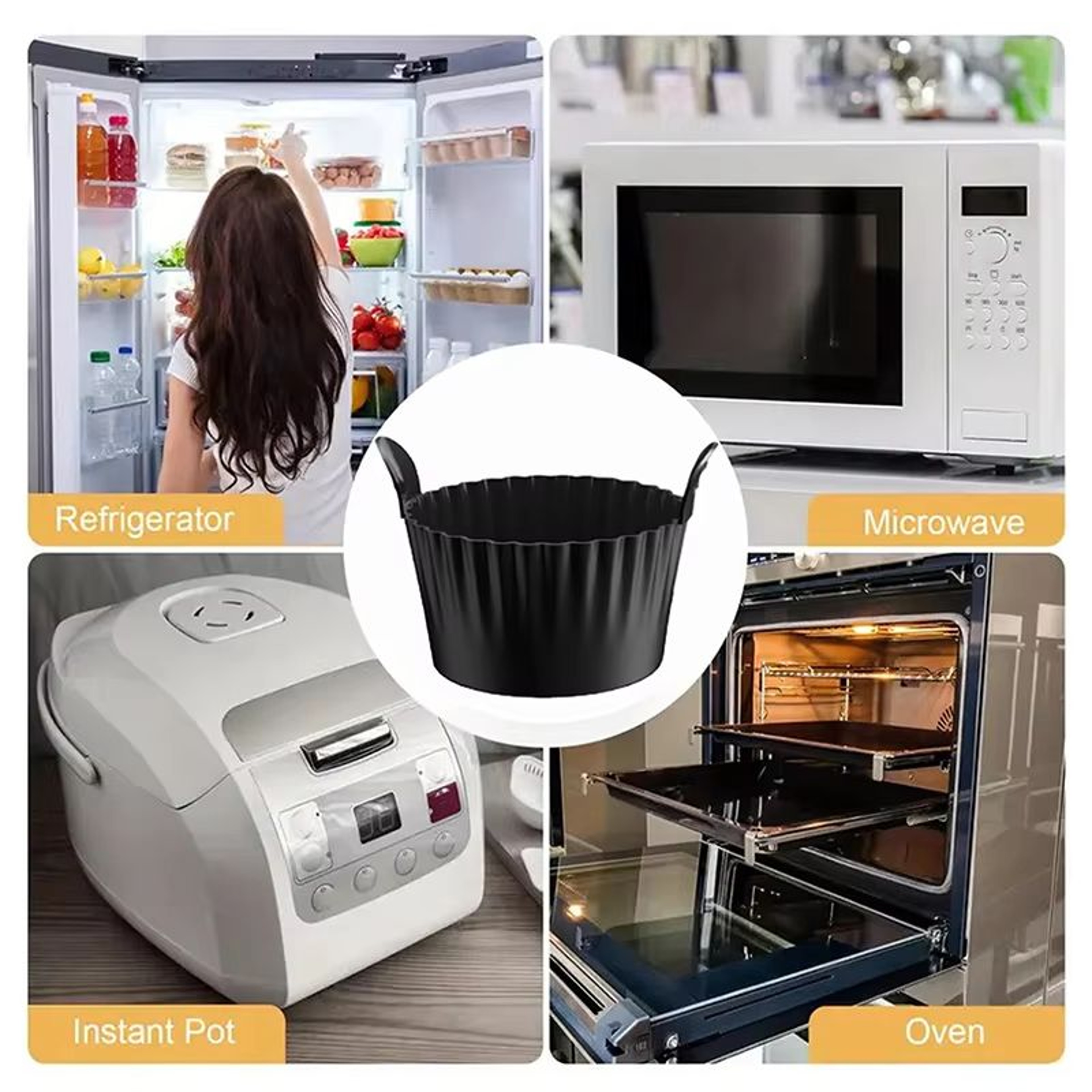 Silicone Egg Poacher Cups 34612 Pieces  Oven Air Fryer Muffin Cups For Eggs Desserts Custard Tart B 3