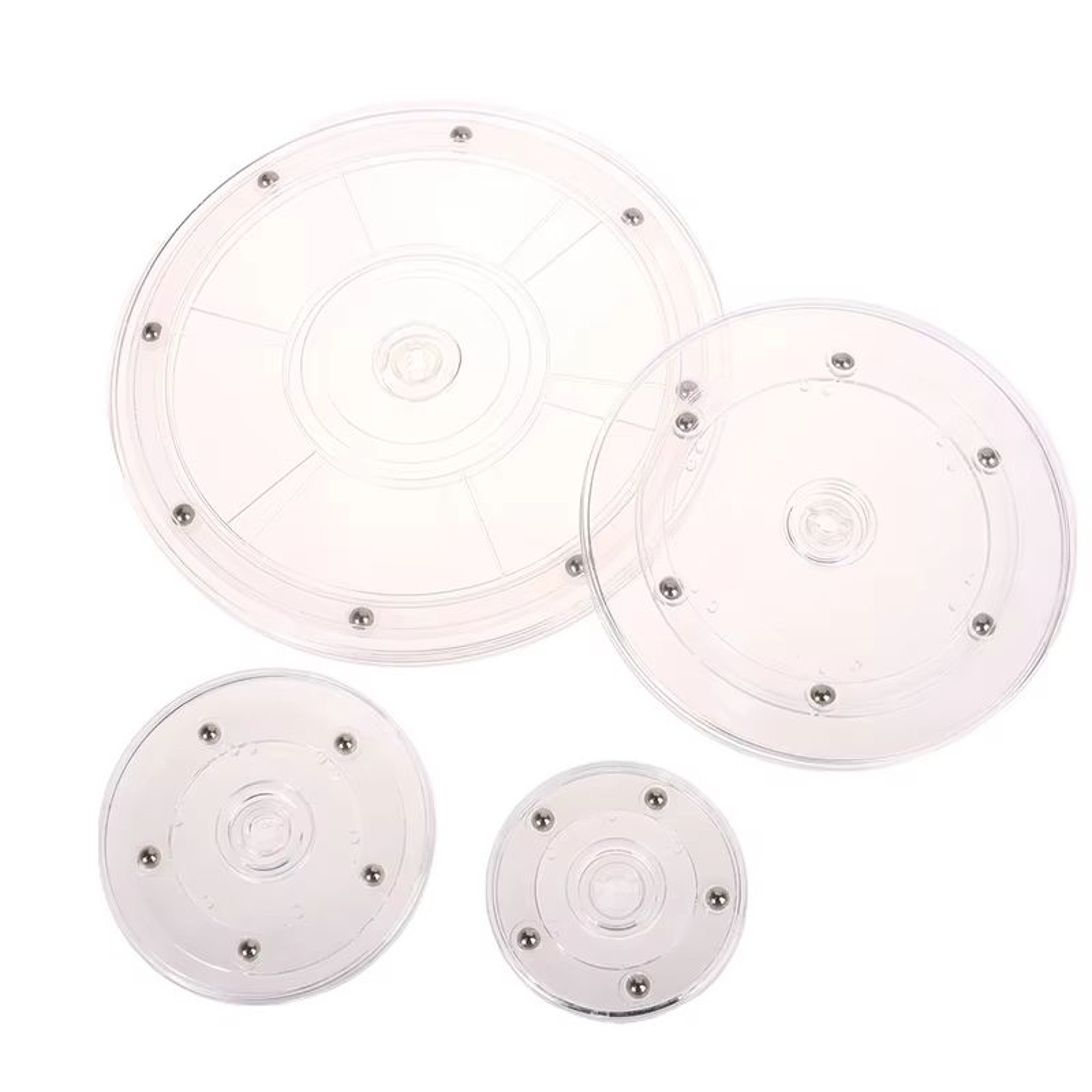 Transparent Acrylic Swivel Cookie Stand Turntable For Decorating Cookies And Desserts 4