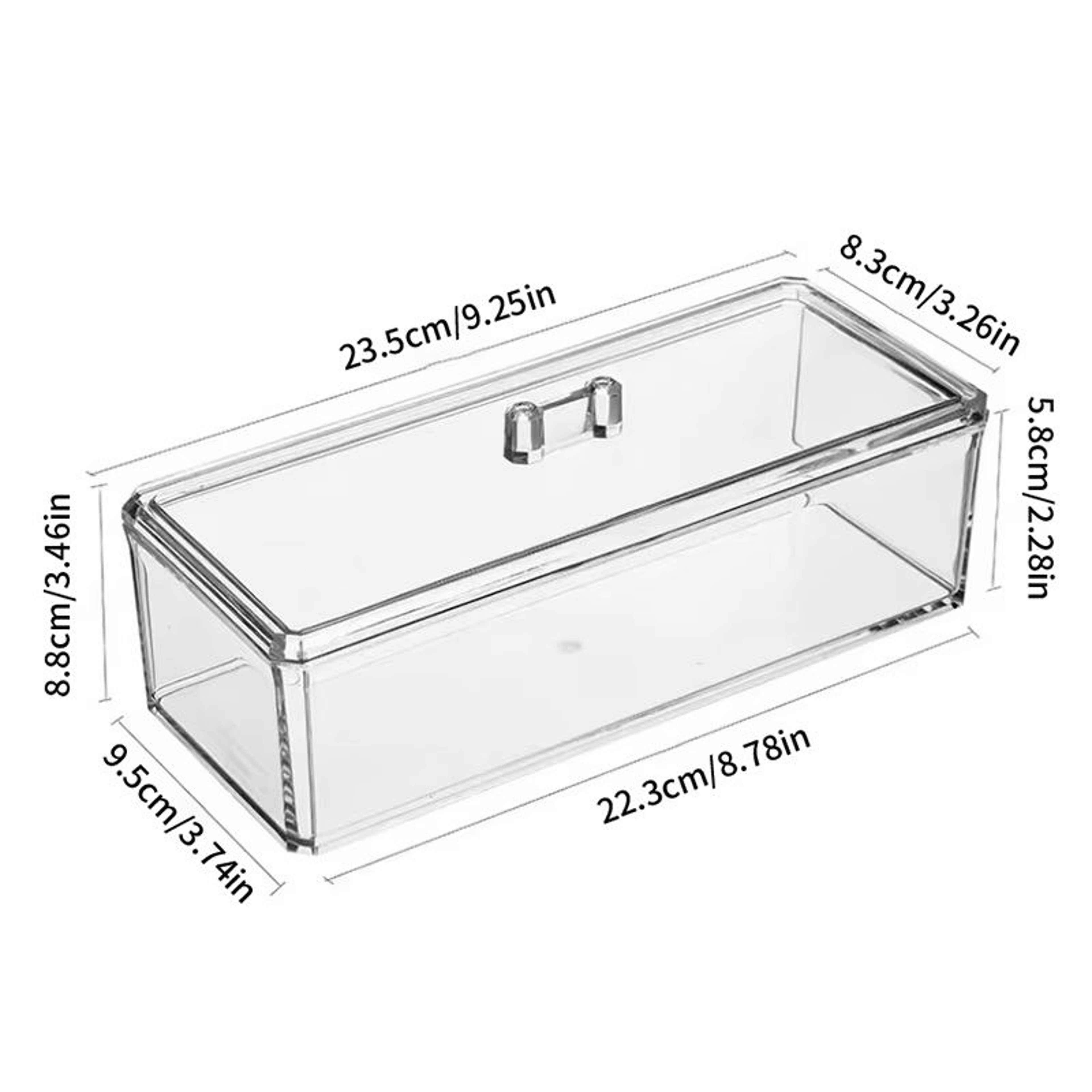 Transparent Storage Box For Sugar Bags Tea Snack Storage And Trash Container Organizer 5