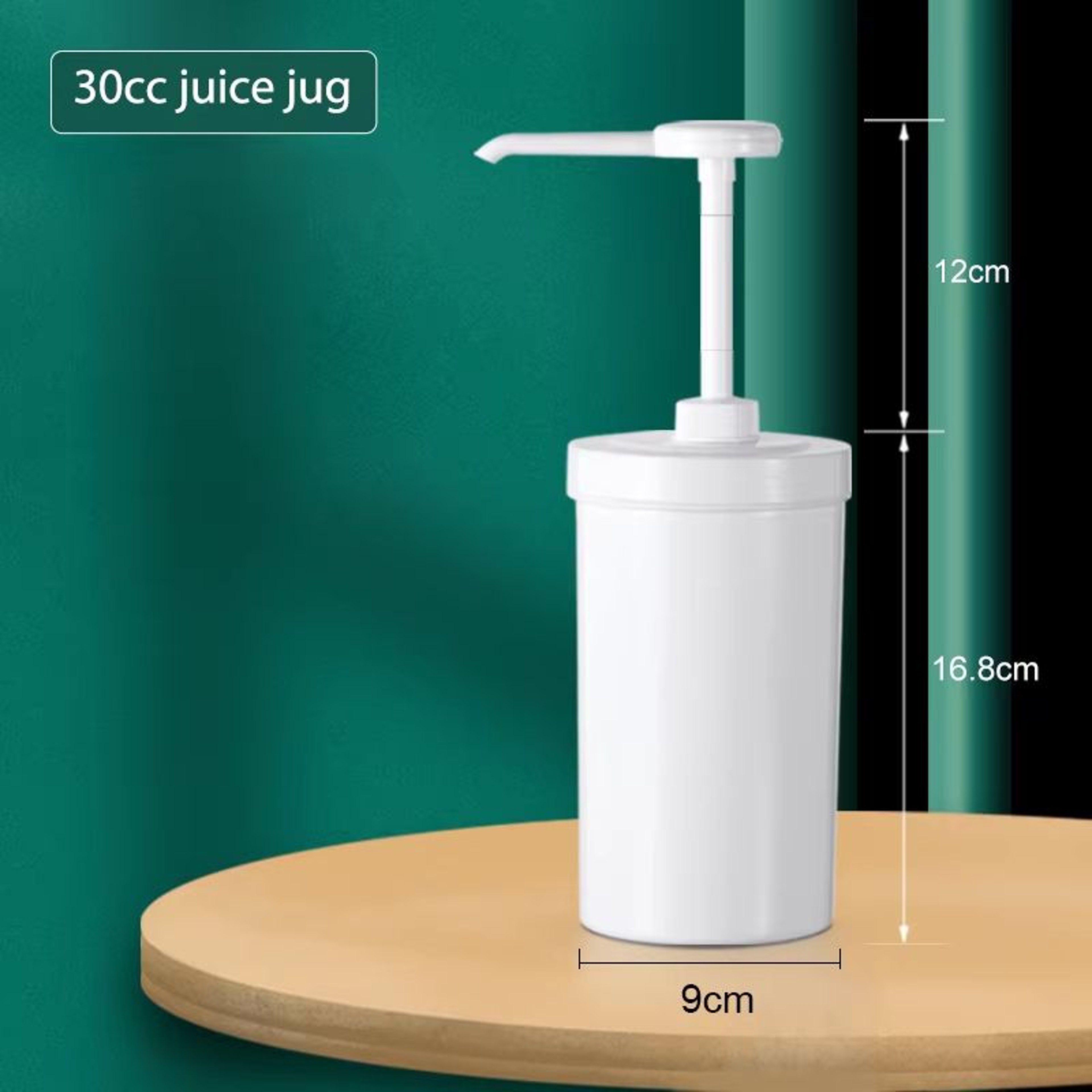 10152030CC Liquid Dispenser With Scale  Coffee Syrup Drip Bottle With Hydraulic Pump Nozzle For Kit 6