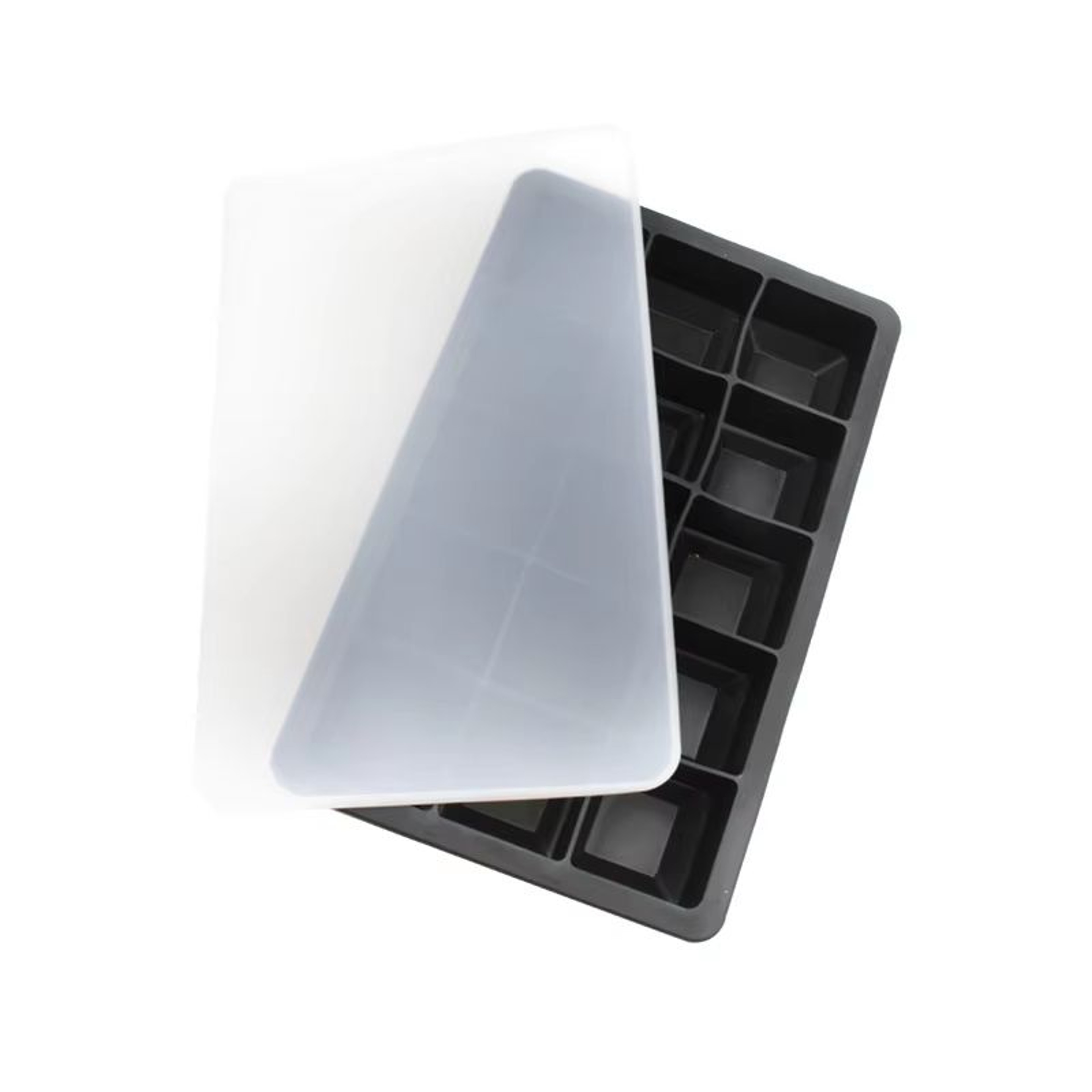 15Grid Silicone Ice Cube Mold With Lid  Reusable Ice Block Tray For Drinks  DIY Ice 3