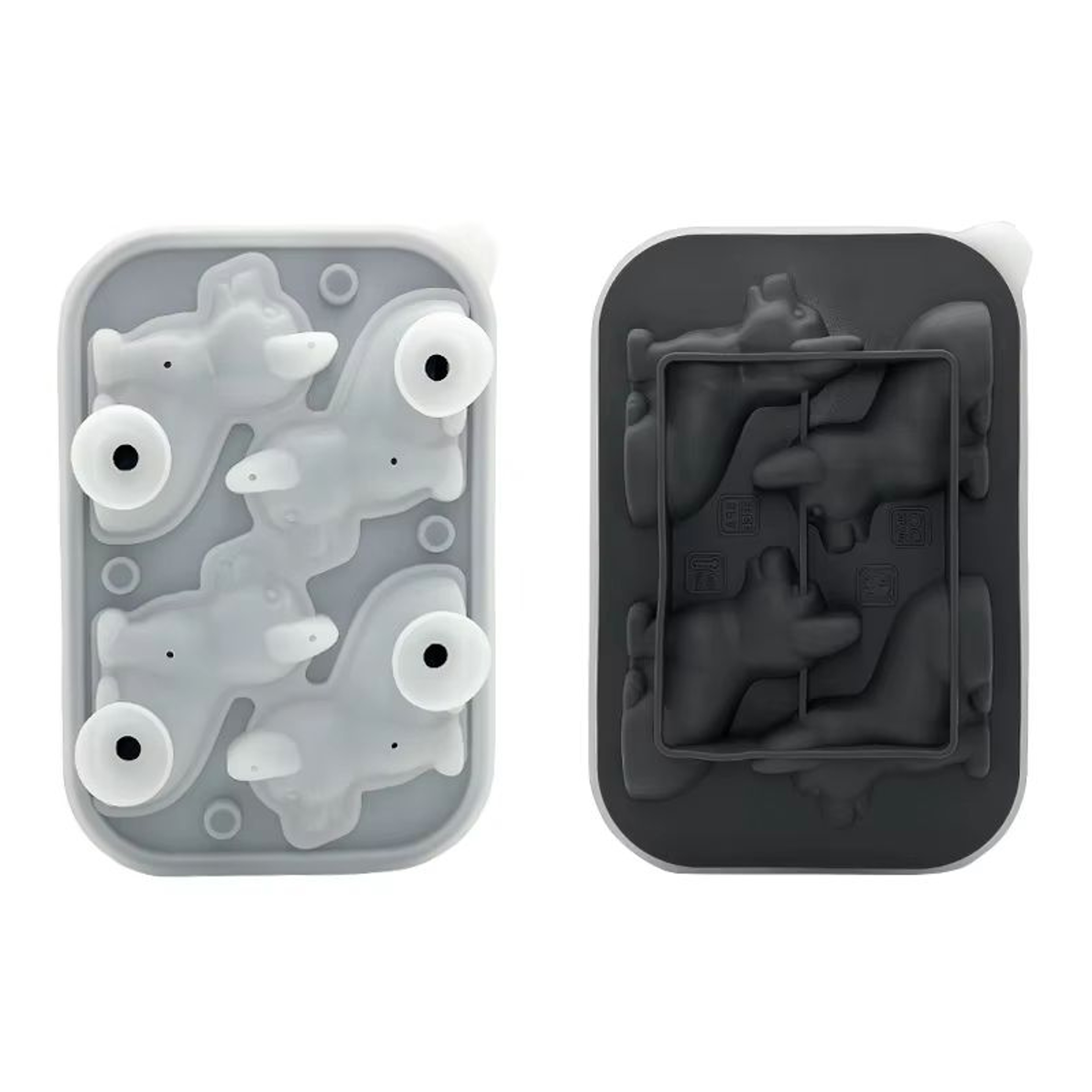 3D Corgi Silicone Ice Tray With Lid  BPAFree Ice Block Mold For Cocktails  Drinks 6