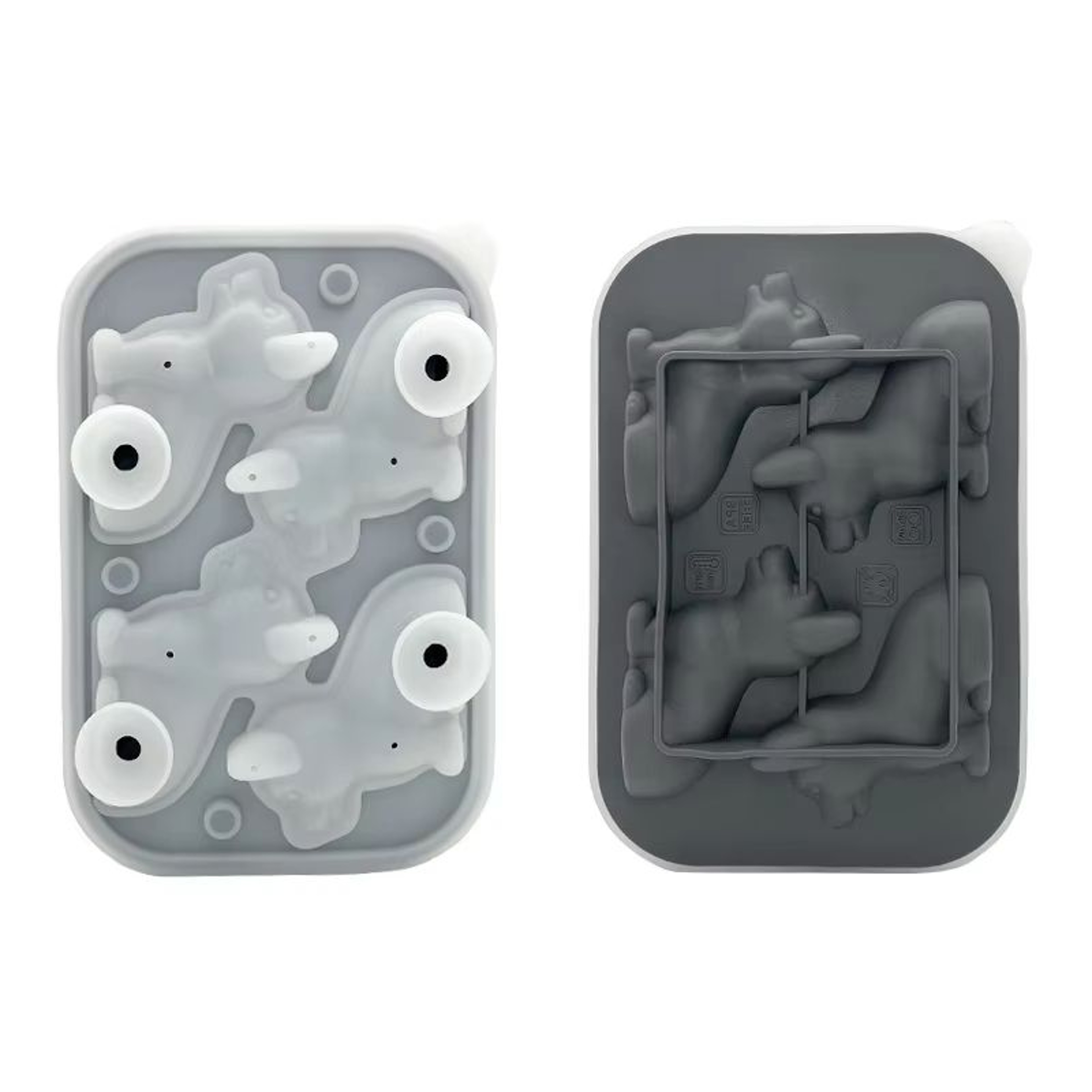 3D Corgi Silicone Ice Tray With Lid  BPAFree Ice Block Mold For Cocktails  Drinks 8