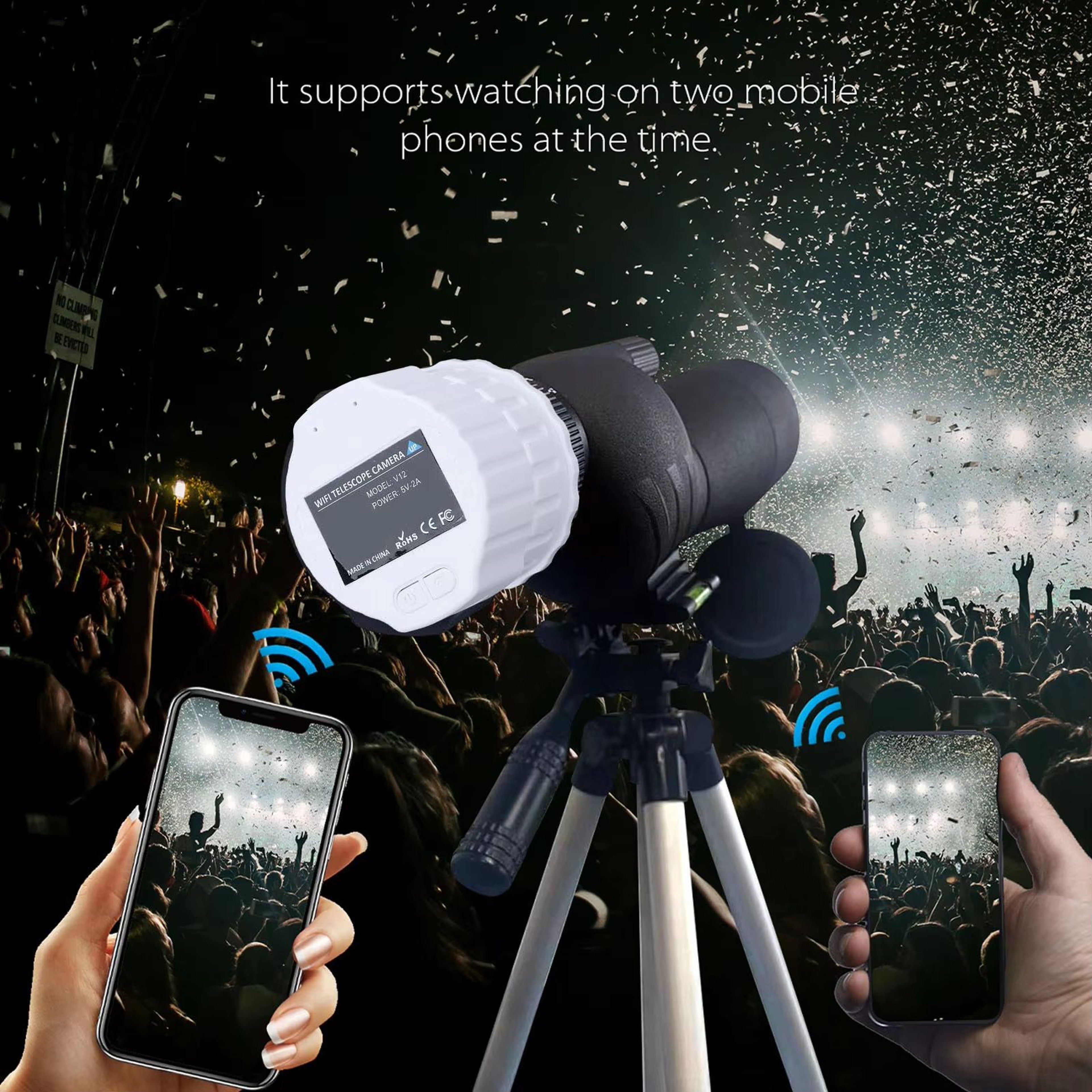 4MP WiFi Telescope Eyepiece Camera  Wireless Digital Eyepiece For 118197in Sighting Telescopes 3