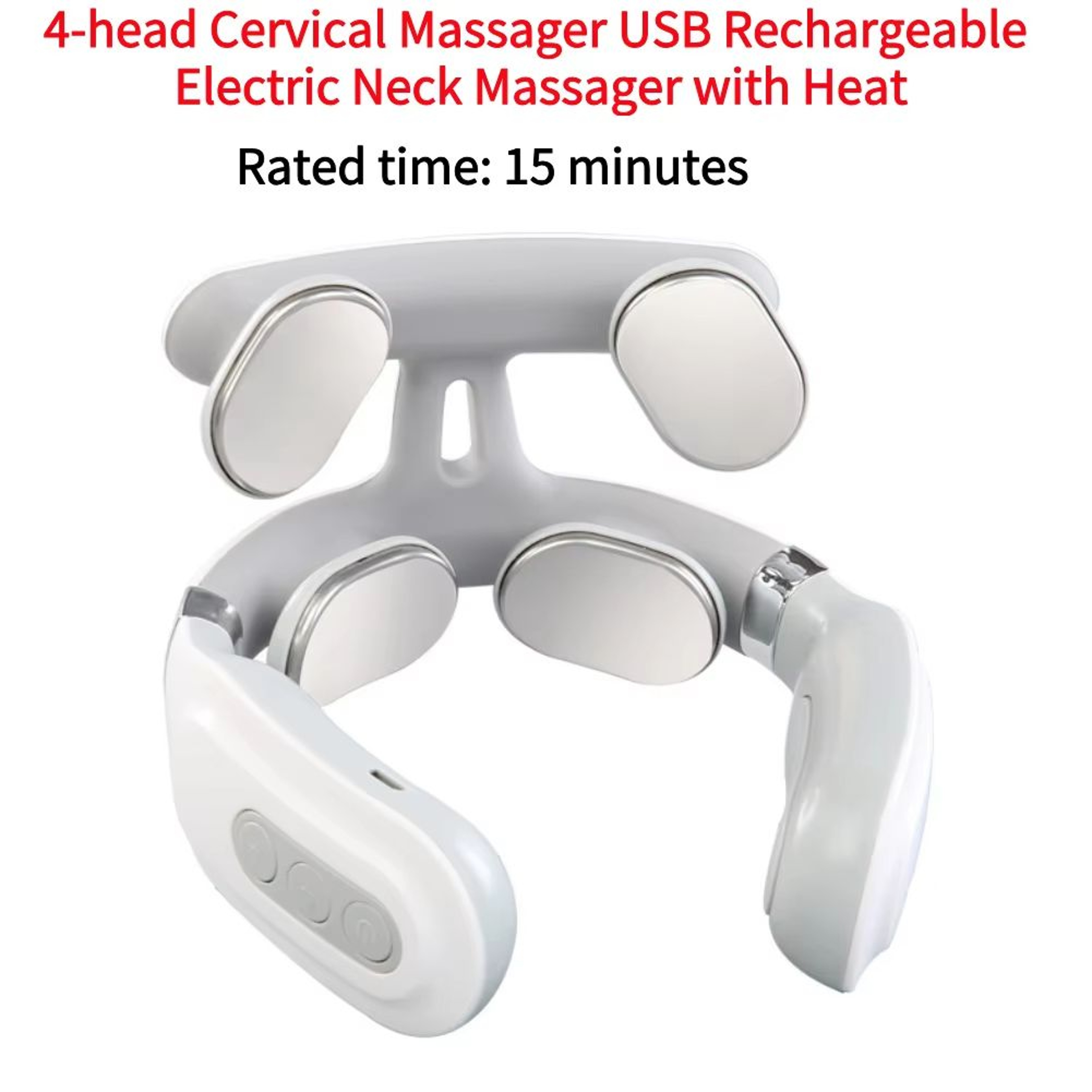 Heated Neck And Shoulder Massager Deep Tissue Shiatsu Back And Cervical Massager 6