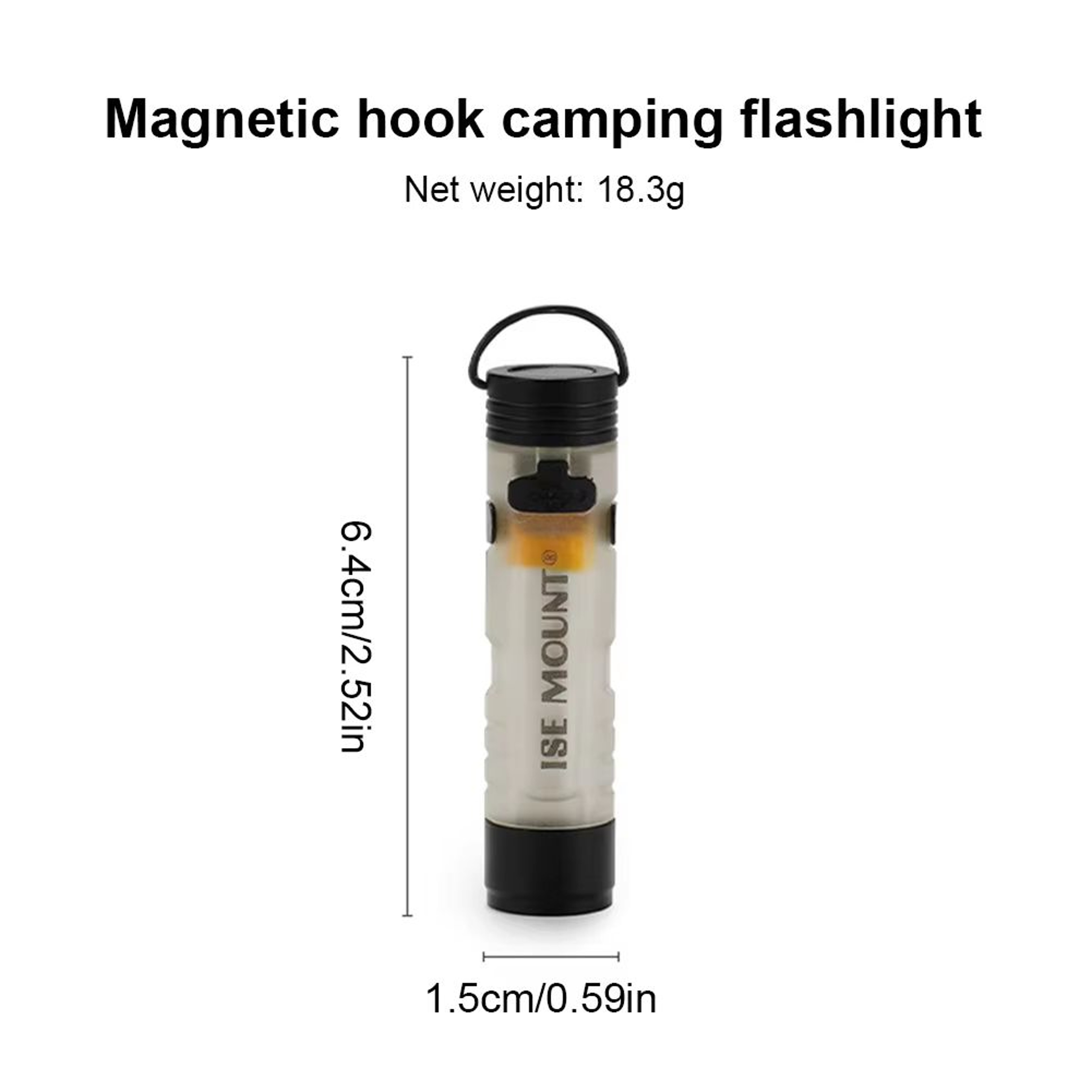 LED Magnetic Pocket Work Light  Small Handheld Flashlight With Hook  TypeC Charging 11