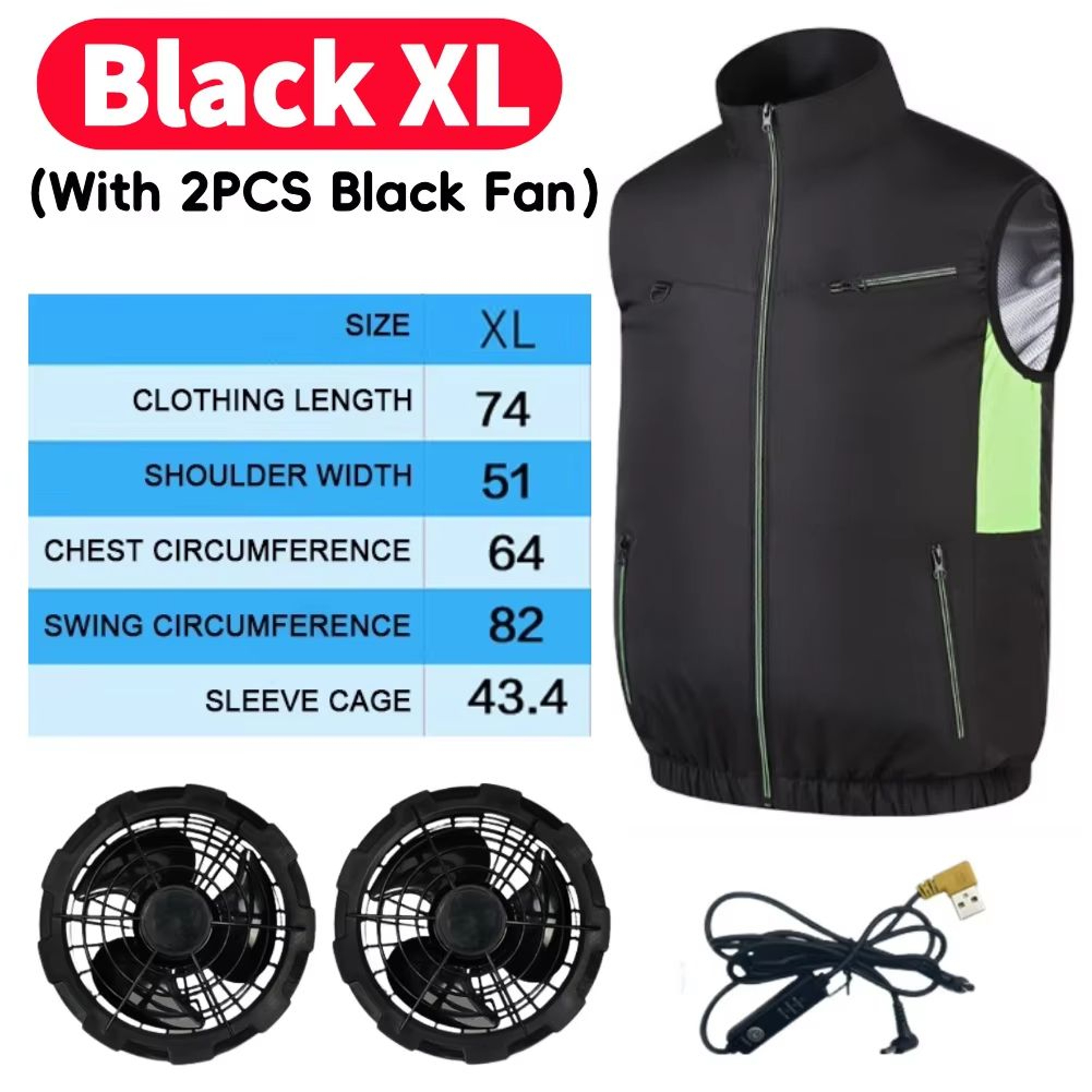 Wearable Cooling Vest With Dual Ice Fans For Outdoor Work And Extreme Heat 6