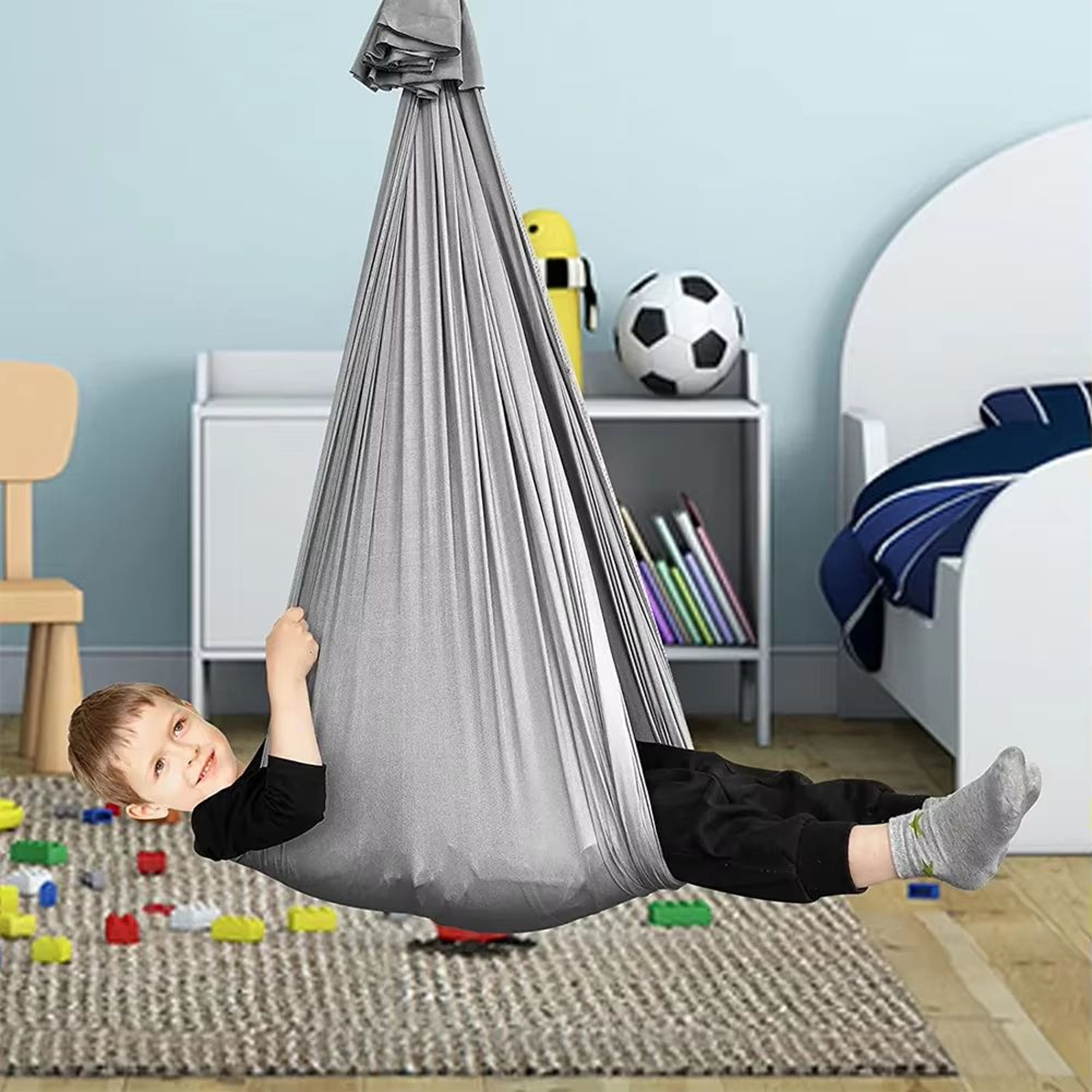 Adjustable Calming Compression Therapy Swing Hammock For Indoor And Outdoor Use 2