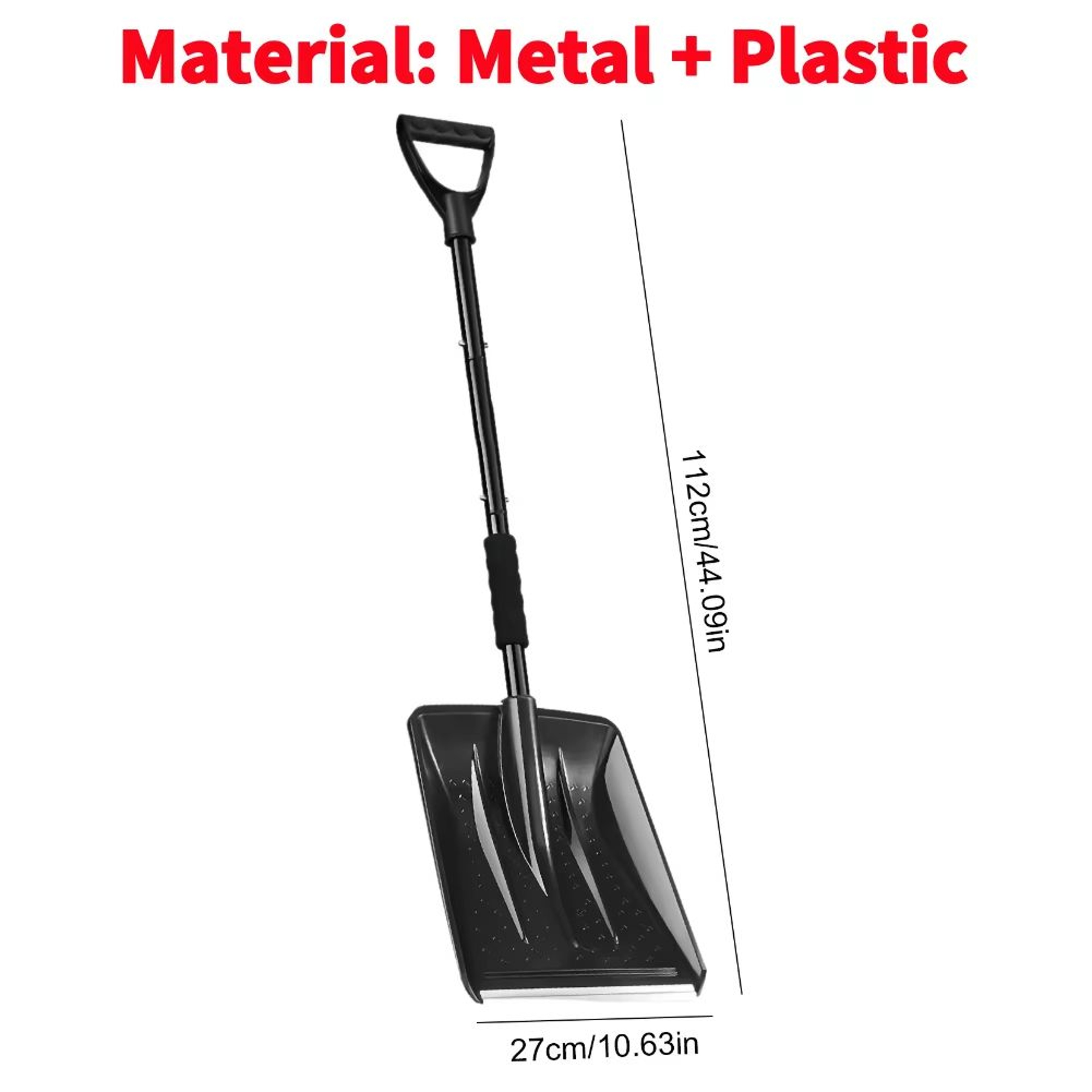 2 In 1 Extendable Ice Scraper And Retractable Snow Remover For Windshields 8