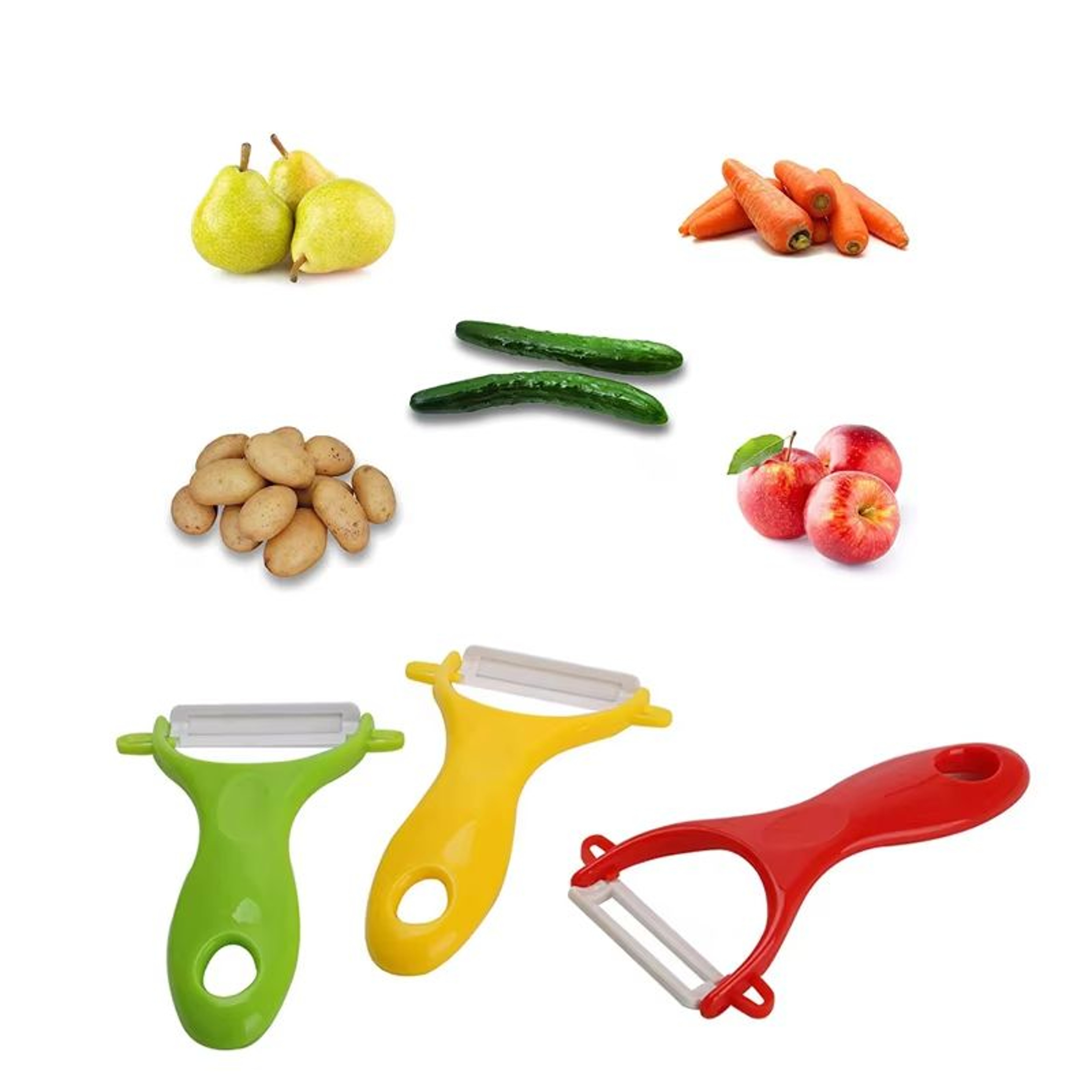 LMETJMA Ceramic Vegetable And Fruit Peeler For Smooth And Effortless Peeling 1