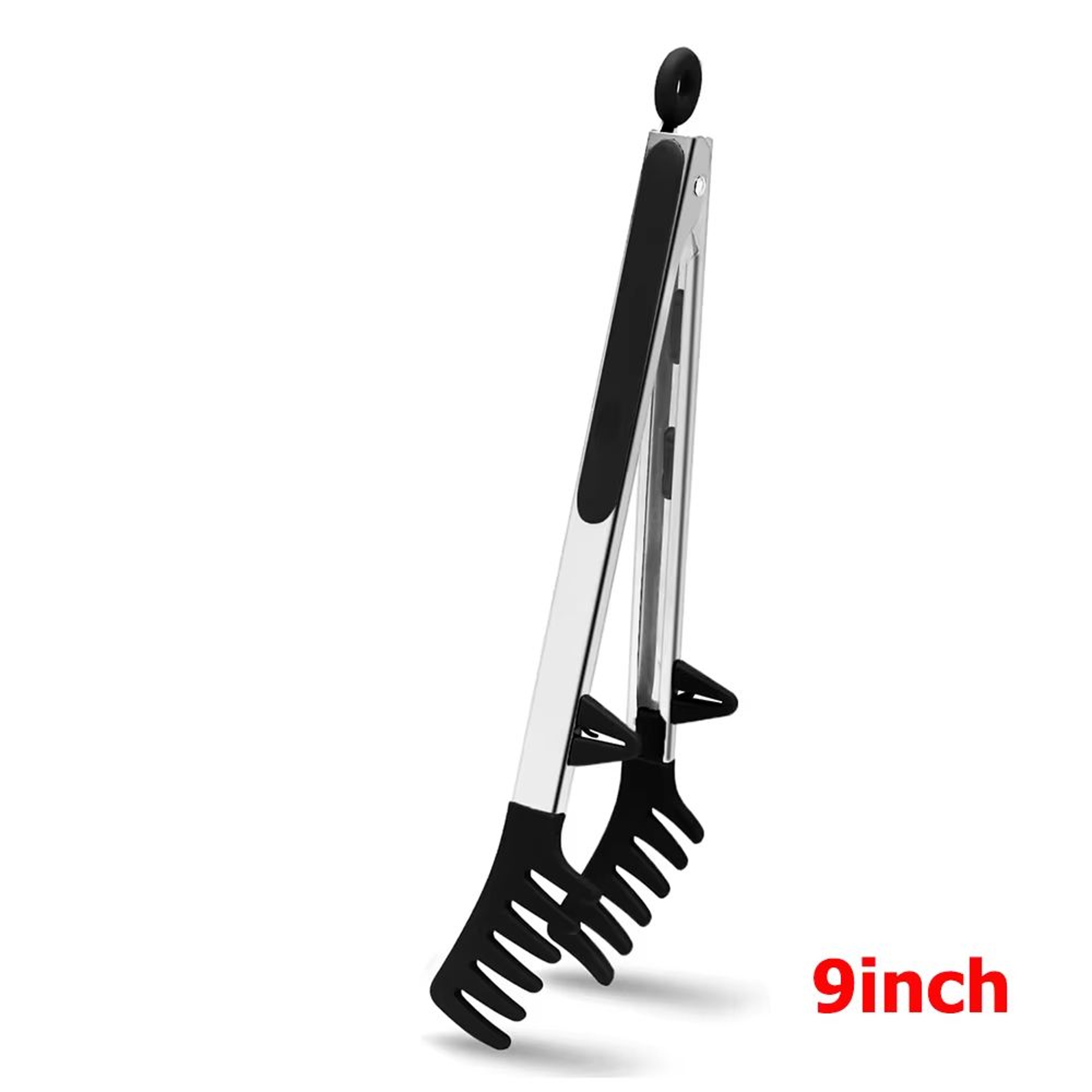 LMETJMA Silicone Kitchen Food Tongs For Nonstick Cooking And Serving 6