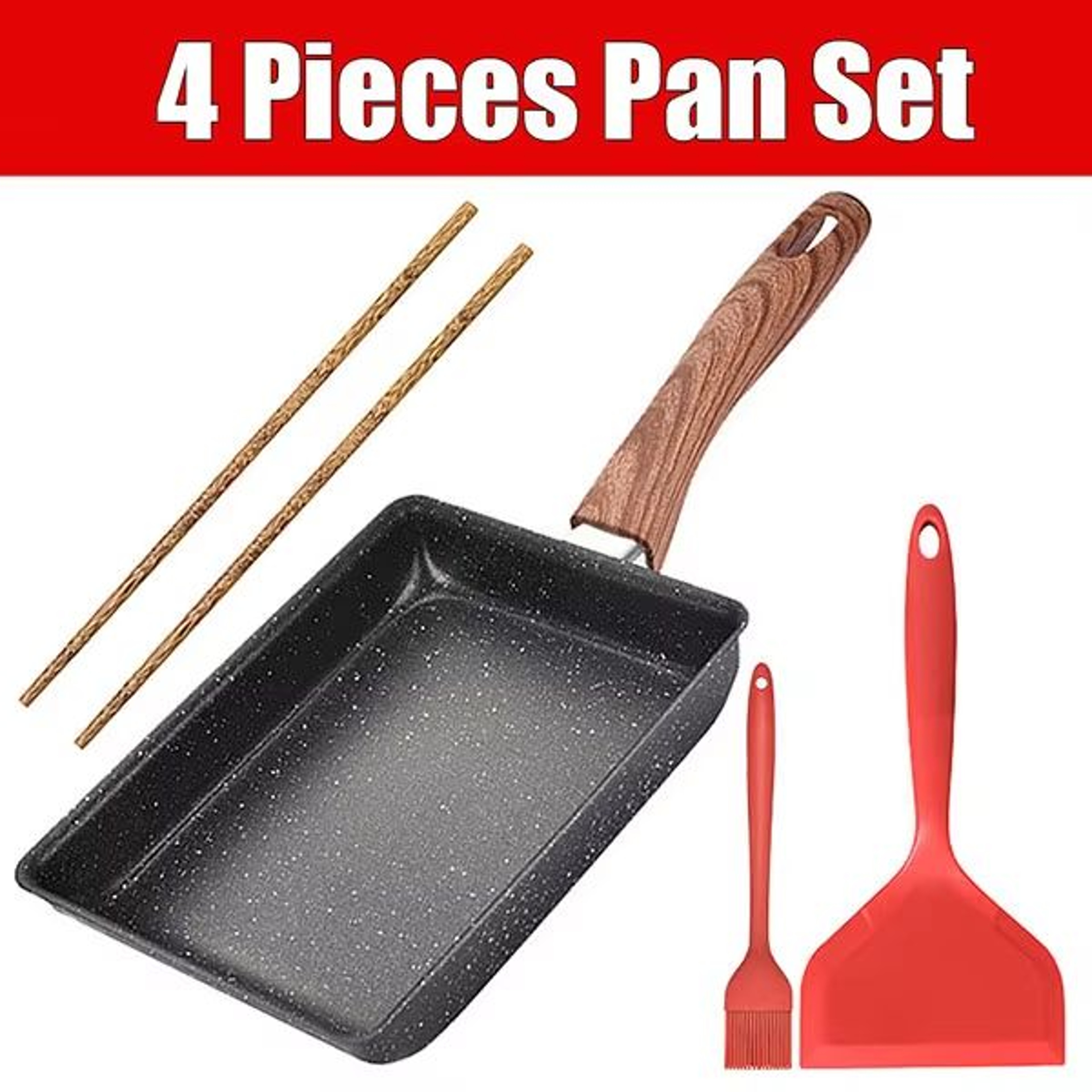 Japanese Tamagoyaki Nonstick Omelette Pan For Perfect Rolled Eggs 7