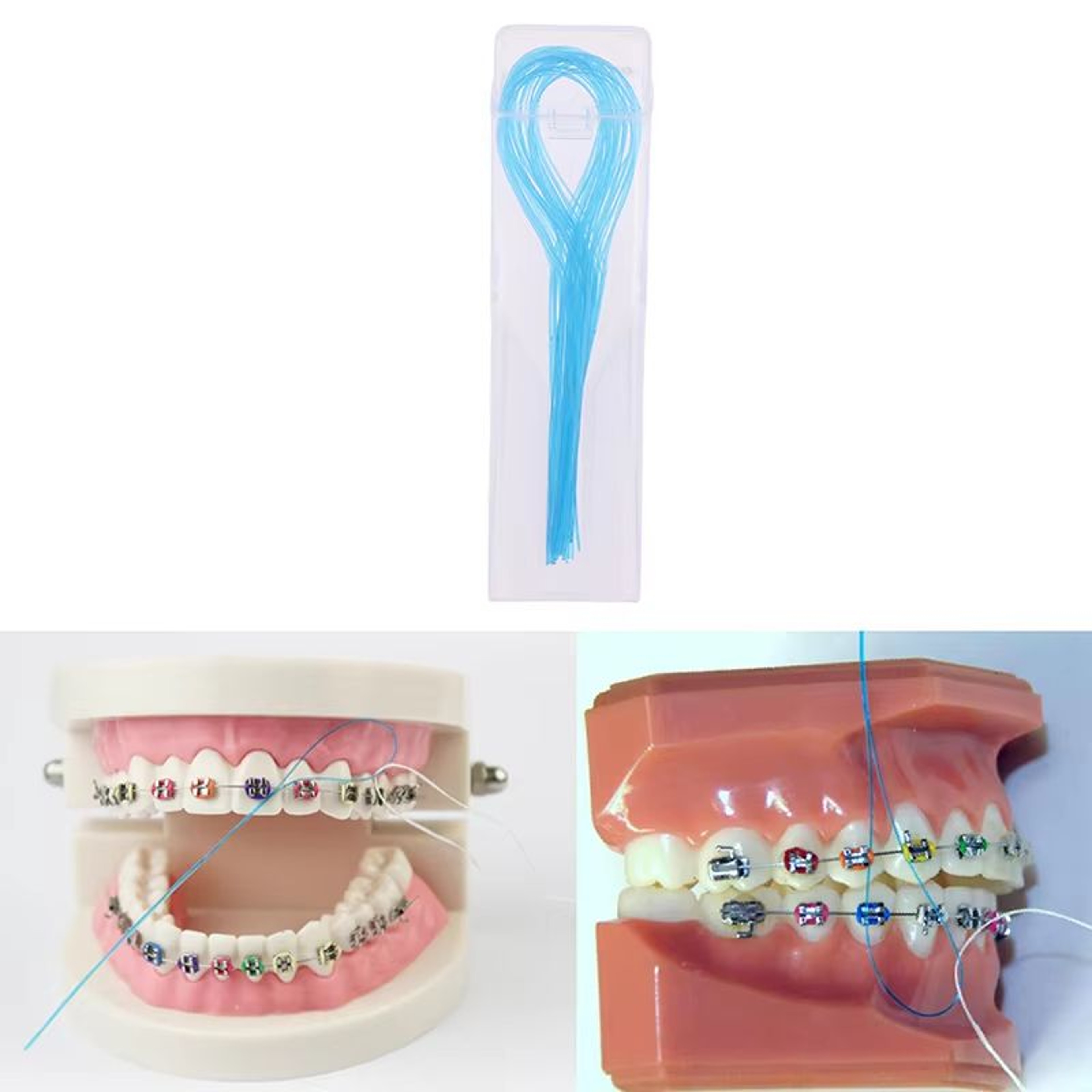 35 Piece Dental Floss Threaders Set Orthodontic Braces Wire Needle Holders For Easy Cleaning 1