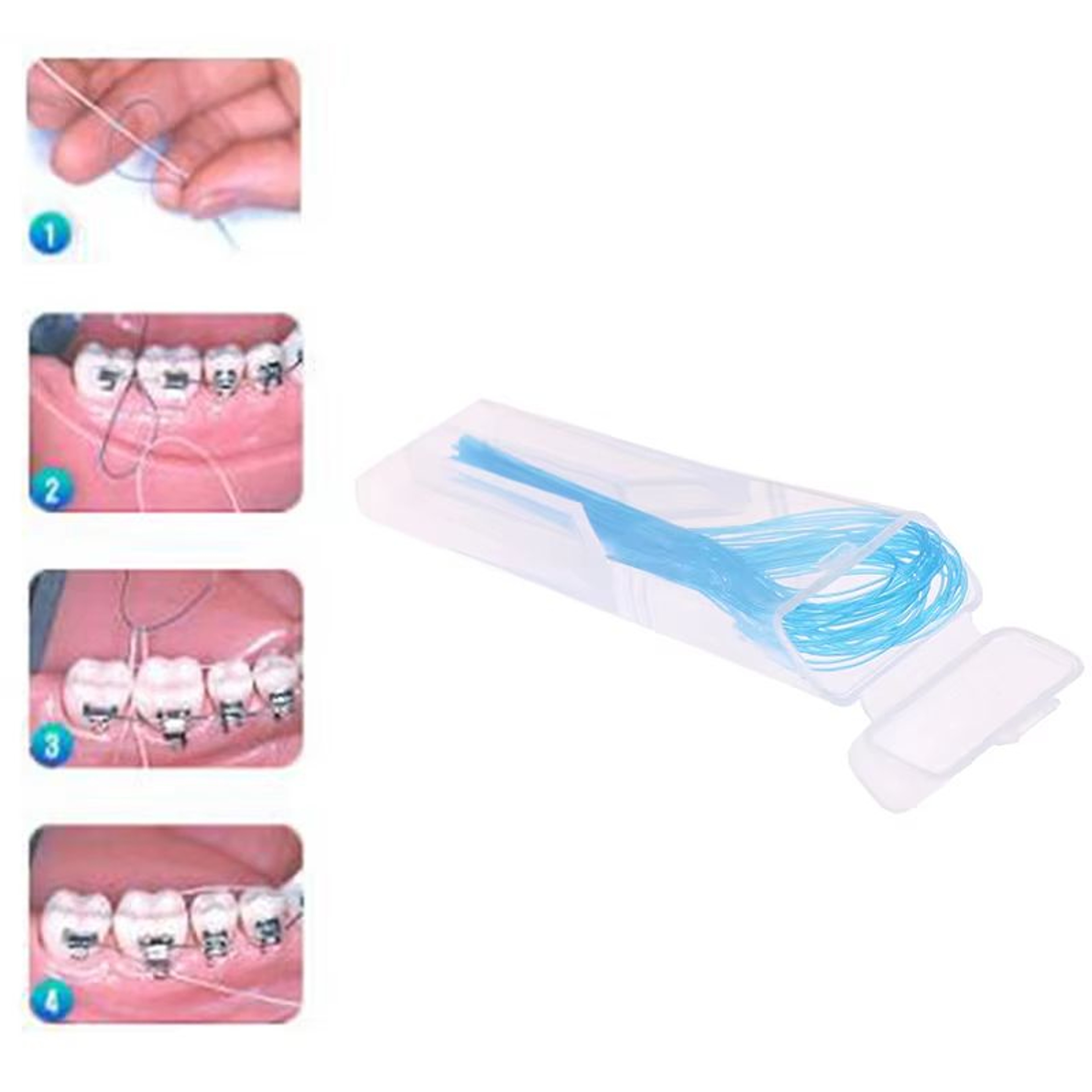 35 Piece Dental Floss Threaders Set Orthodontic Braces Wire Needle Holders For Easy Cleaning 3