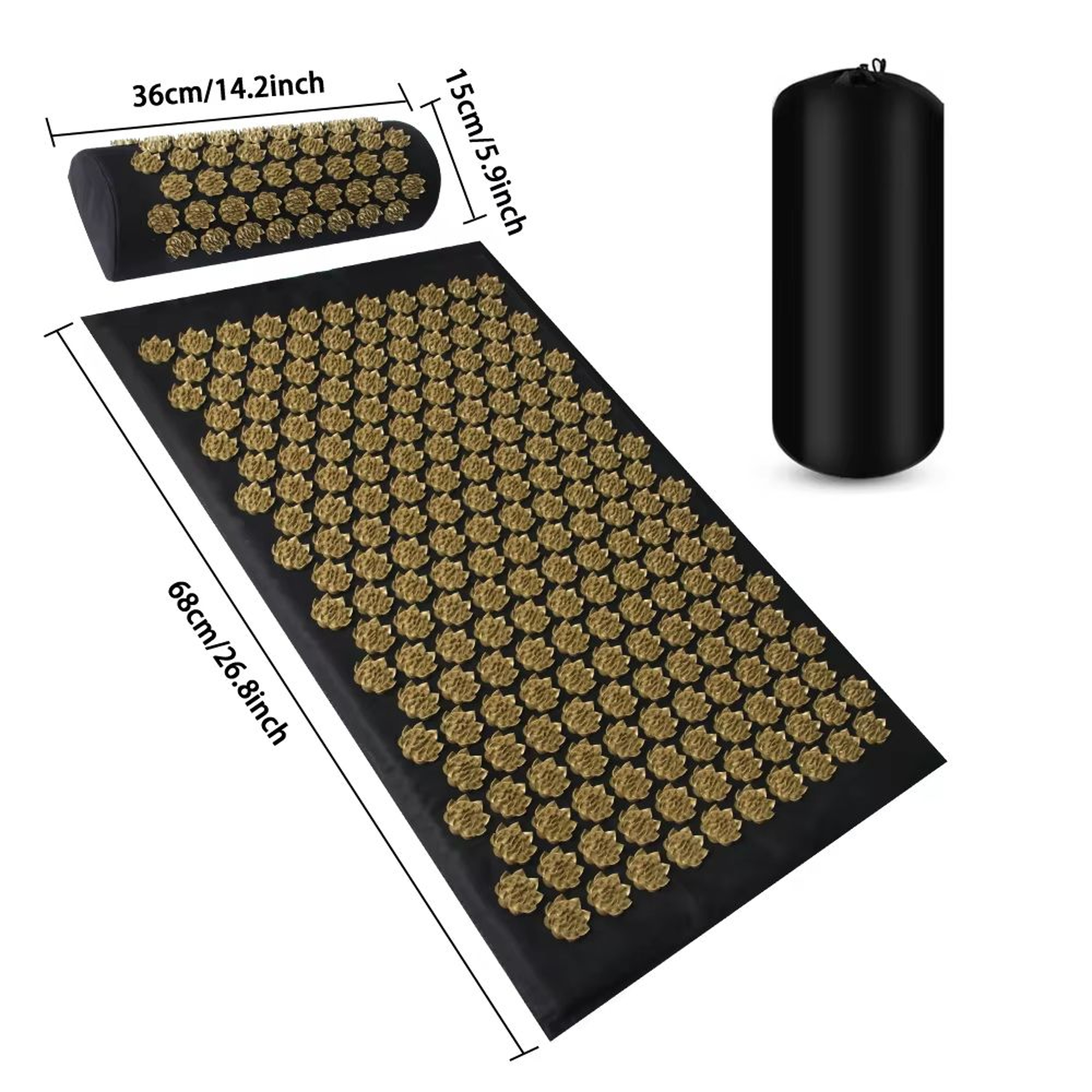 Shiatsu Acupressure Spike Massage Mat And Cushion Kuznetsov Style Applicator For Fitness Yoga And R 4