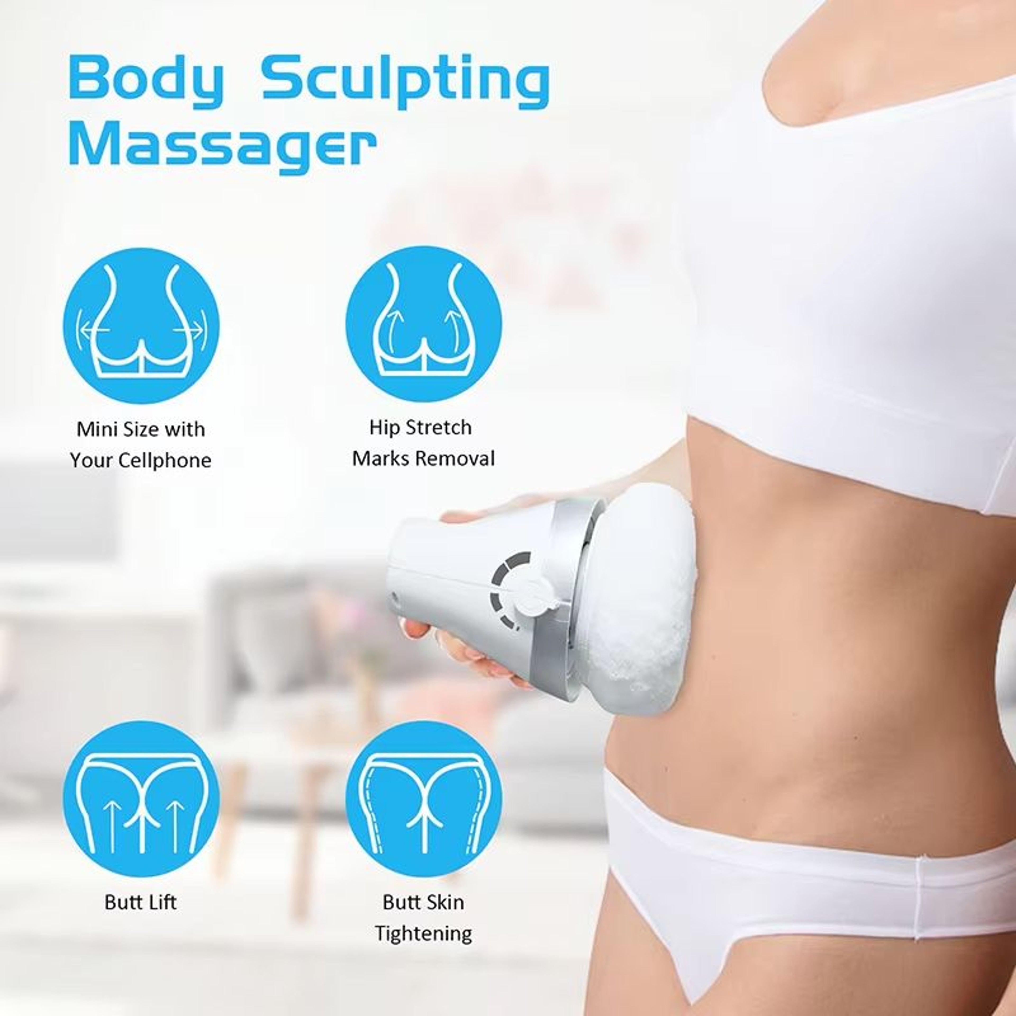 Electric Body Slimming Massager Fat Burner Shaping Device For Home Body Care And Relaxation 3