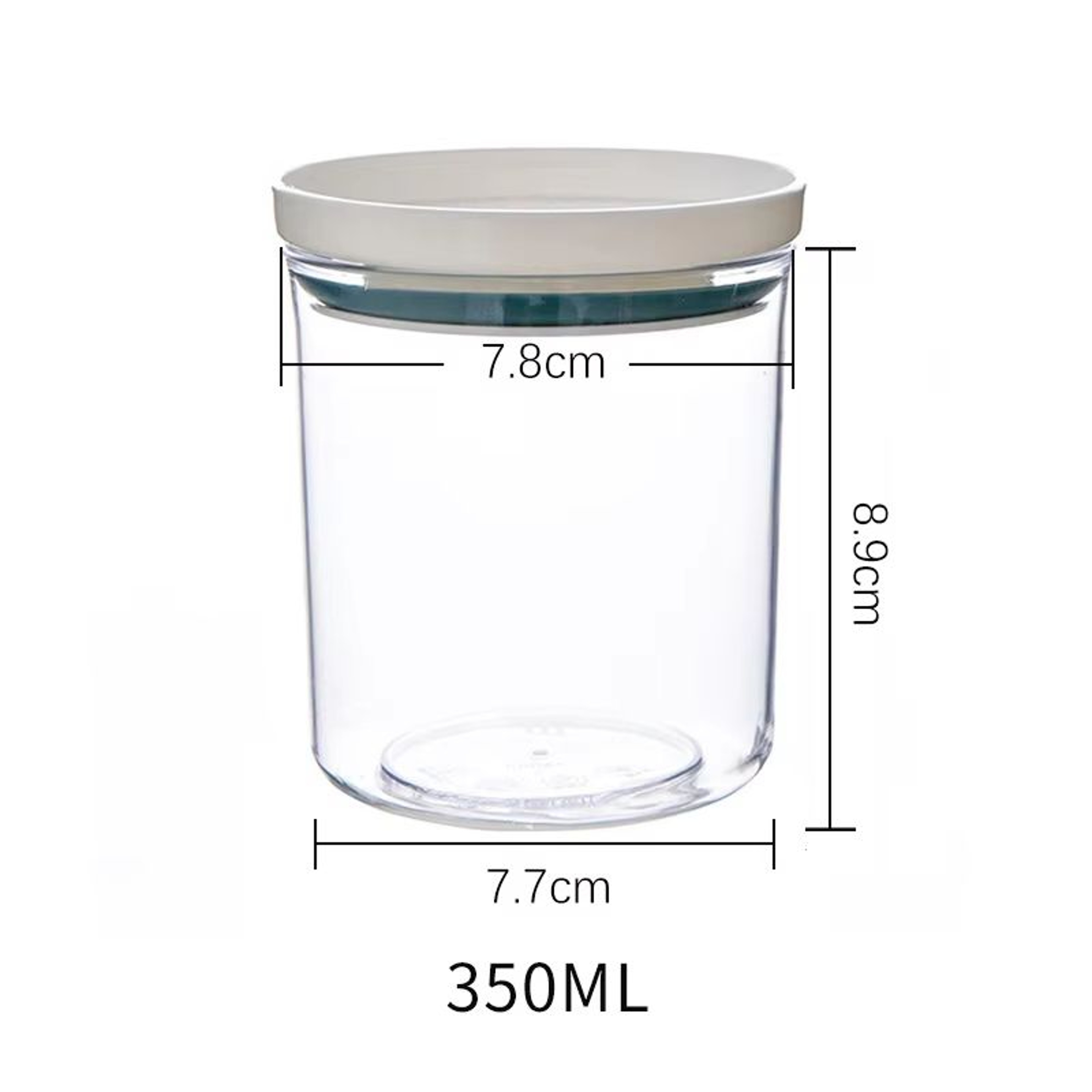 Airtight Sealed Ring Food Grade Storage Jar For Snacks And Grain Kitchen Organization 6