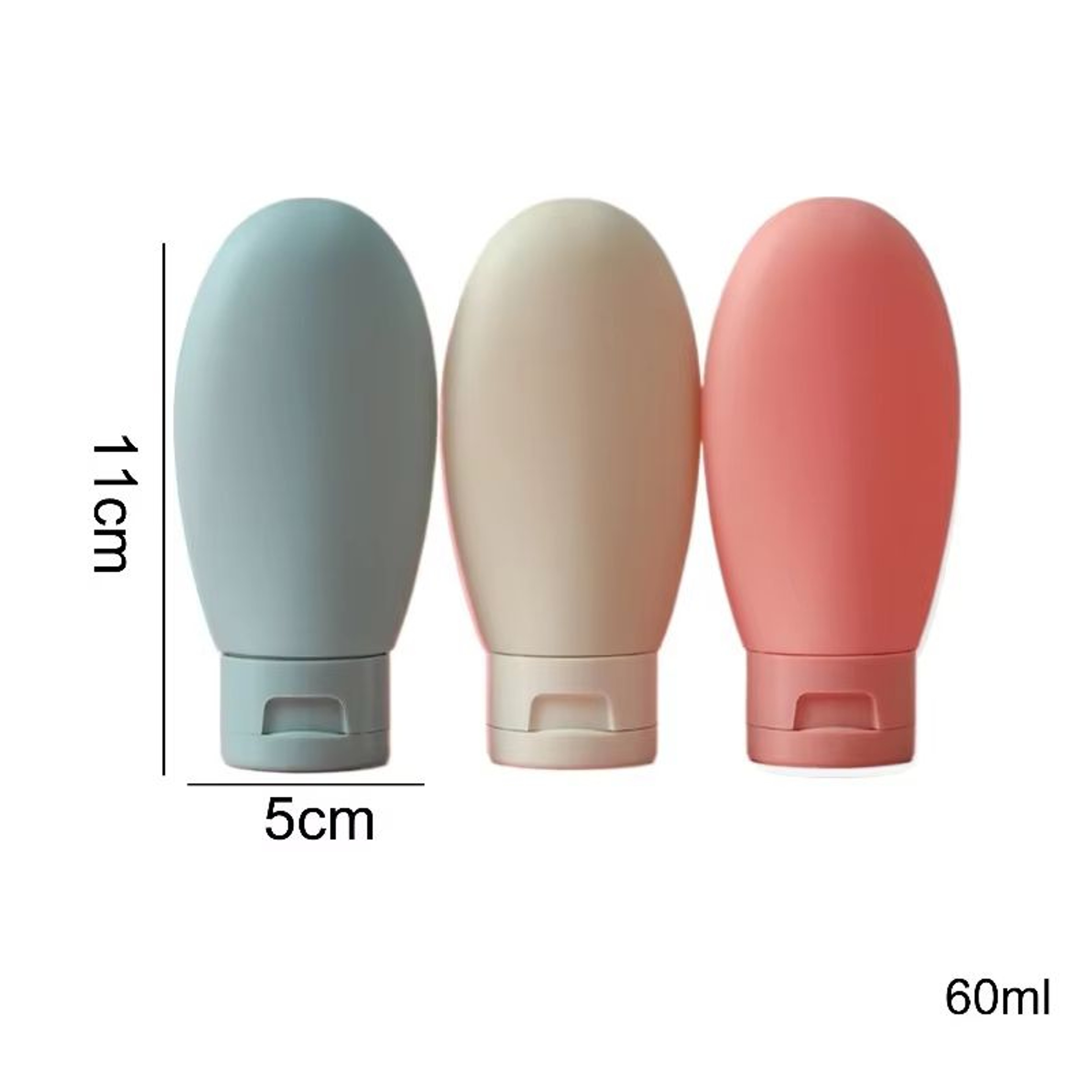 Refillable Soft Silicone Travel Bottles Set 60ML 203 Fl Oz Squeeze Tubes For Toiletries And Cosmeti 5