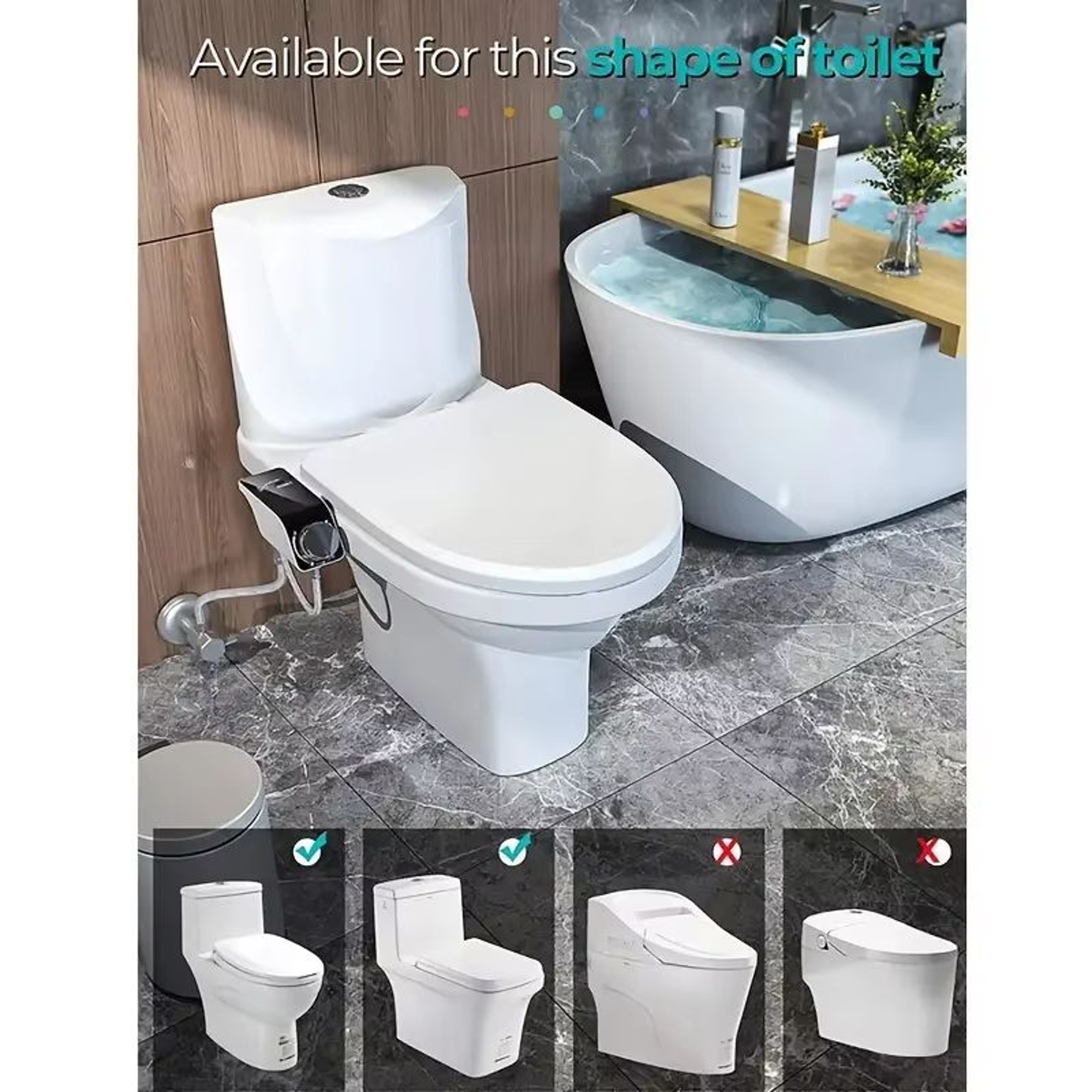 Portable Non Electric Bidet Spray Attachment For Women Hygienic Bathroom Use 2