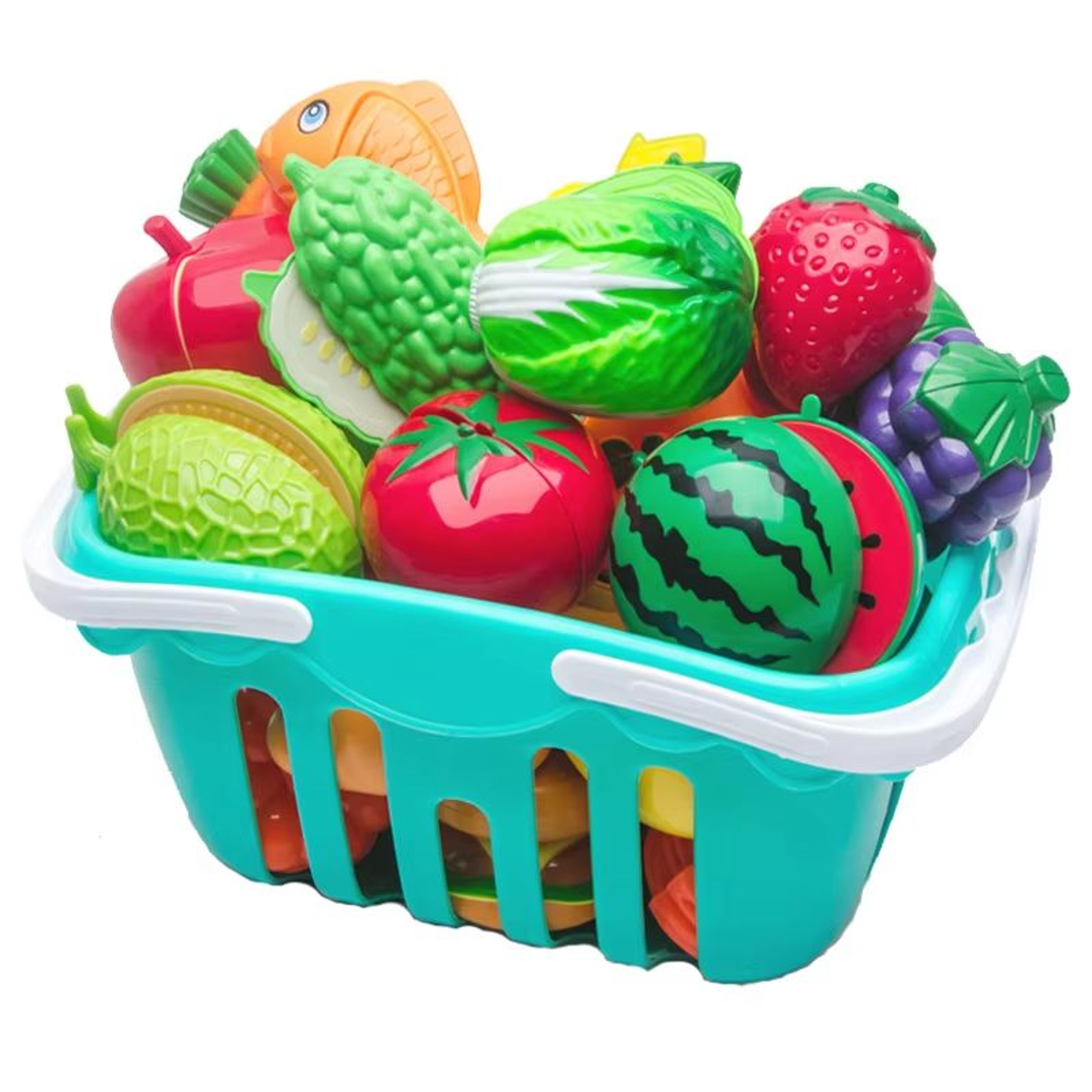 Kids Kitchen Toy Set With Pretend Play Kitchen Accessories And Fruit Cutting Toy Set For Early Lear 5