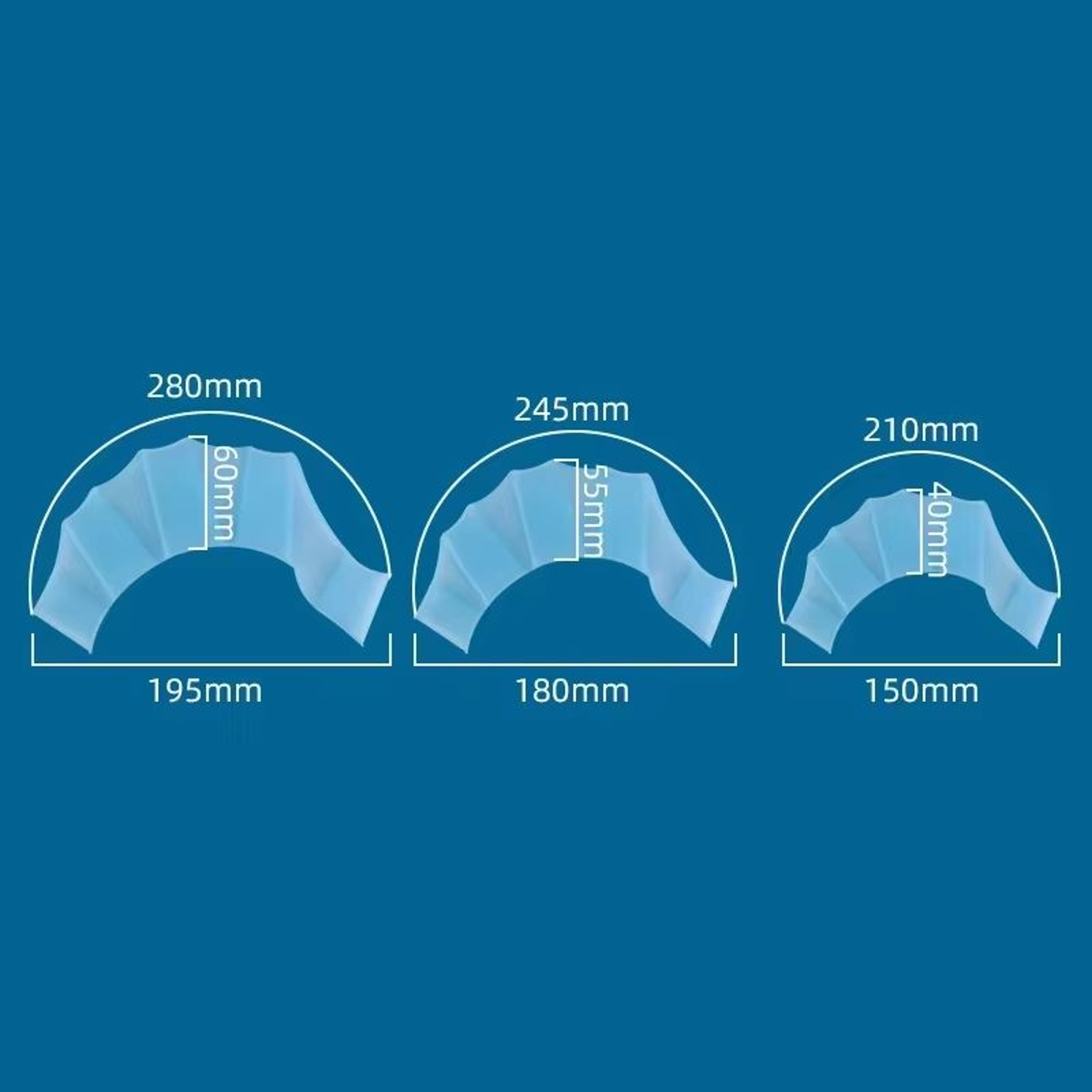 Silicone Swim Hand Paddles For Men Women And Kids WideAngle Stroke Technique Trainer For Pool Train 2