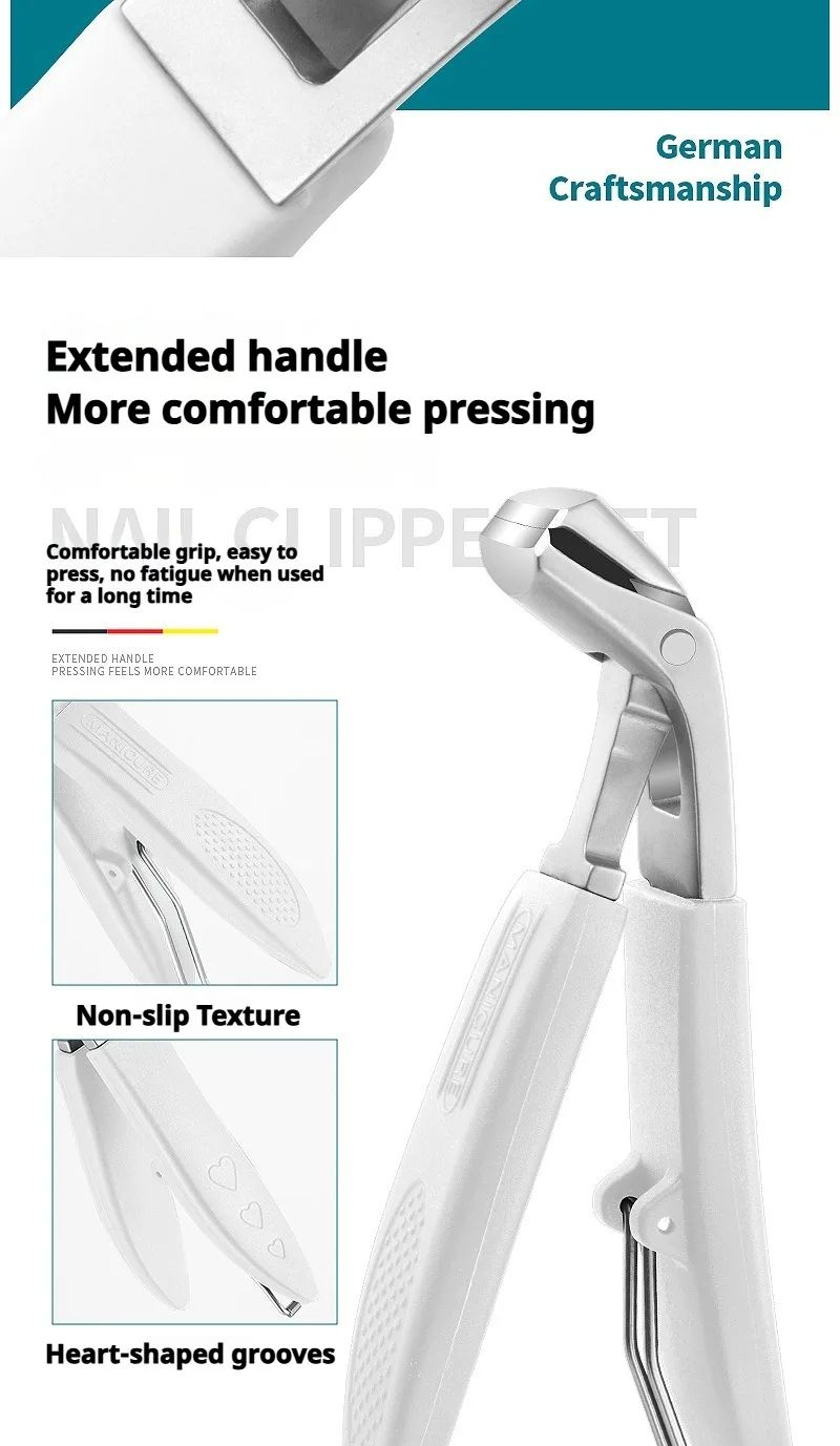 Pointed Tip Ingrown Toenail Clippers Precision Nail Cutter for Dead Skin and Toenail Care – view 6