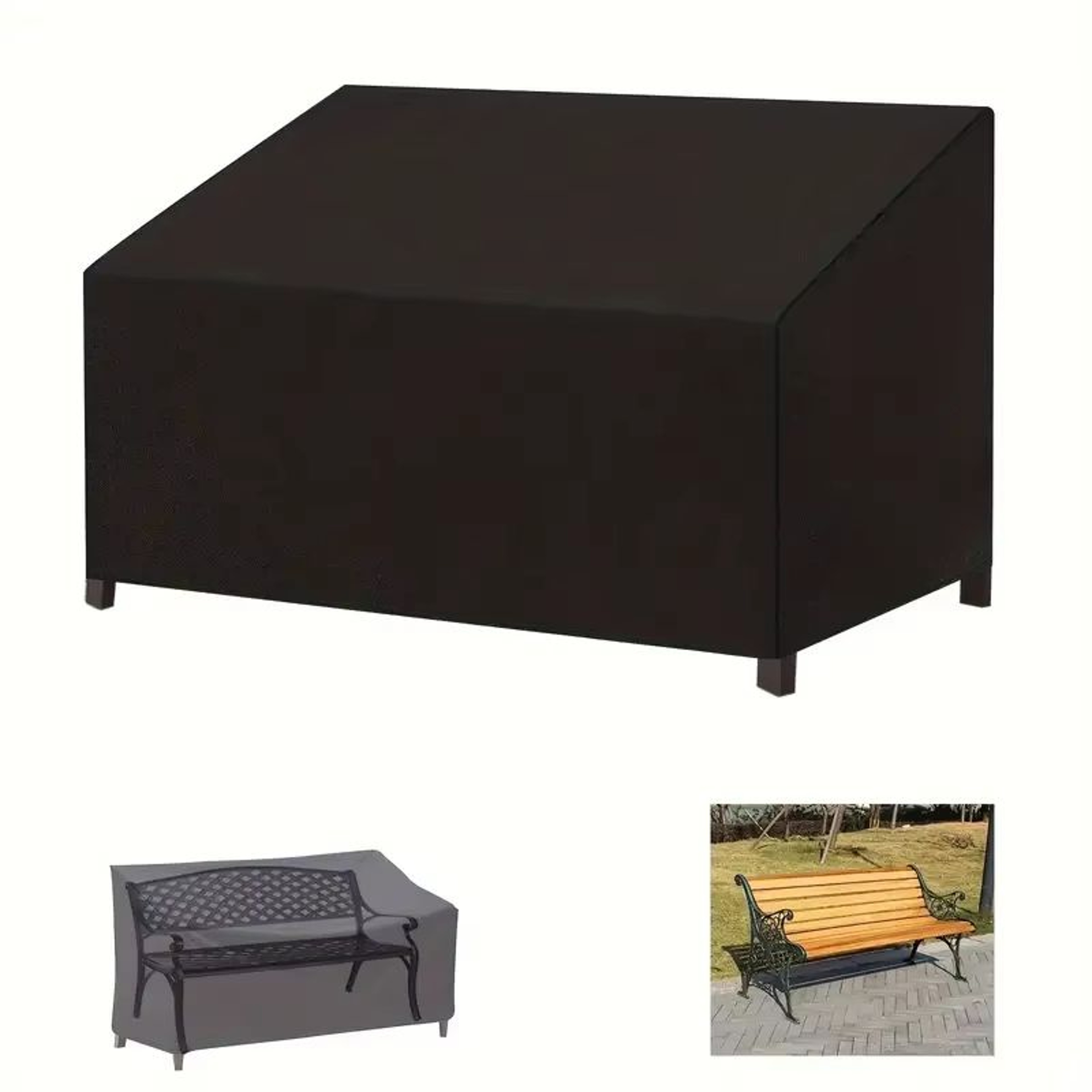 HeavyDuty Waterproof Garden Bench Cover  UV  Tear Resistant Windproof Oxford Fabric Protection 0