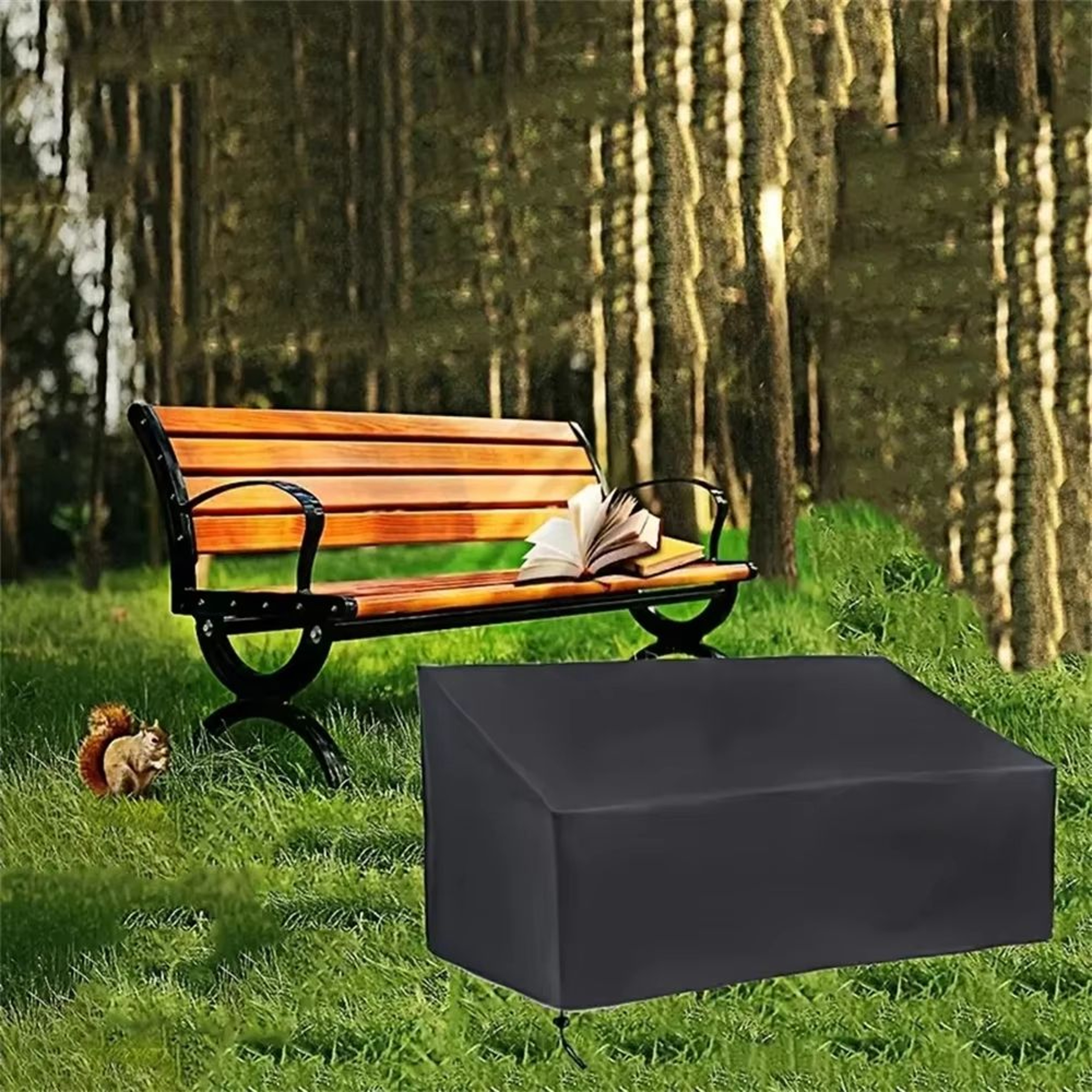HeavyDuty Waterproof Garden Bench Cover  UV  Tear Resistant Windproof Oxford Fabric Protection 1