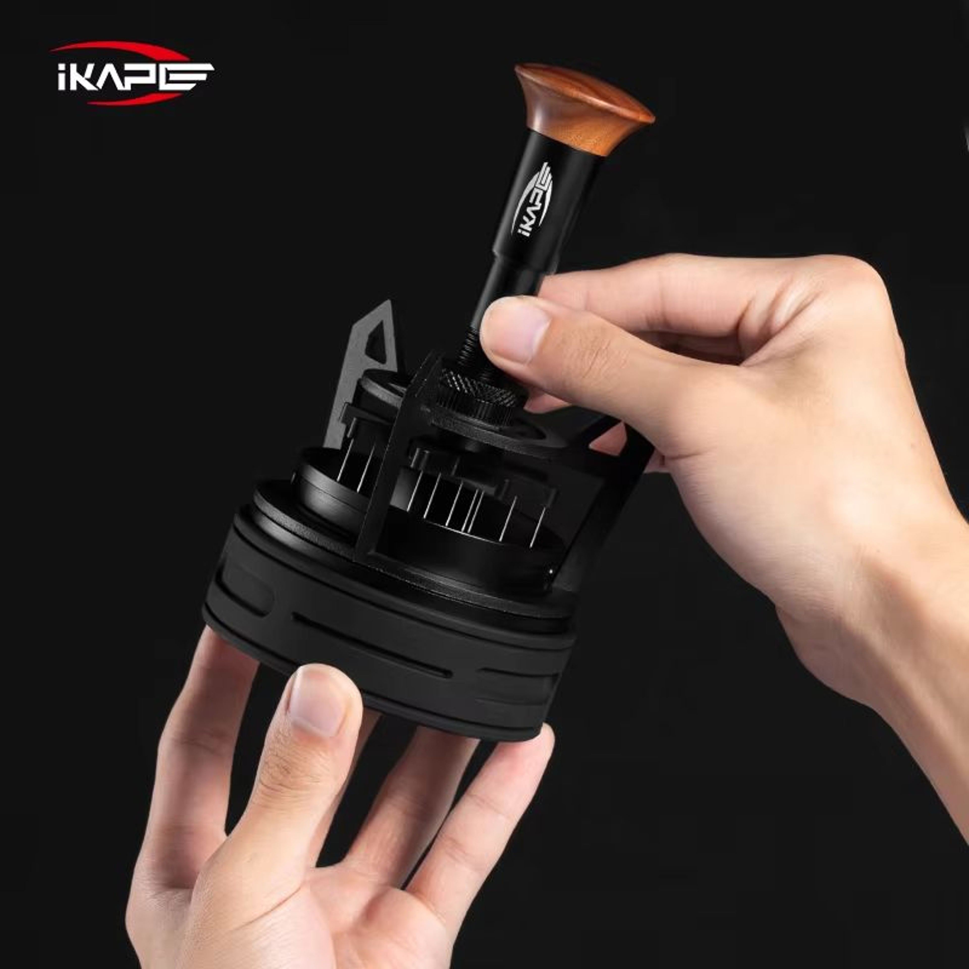 IKAPE V3 Espresso Rotary WDT Tool With Dosing Funnel  Stand  Coffee Distribution System 5