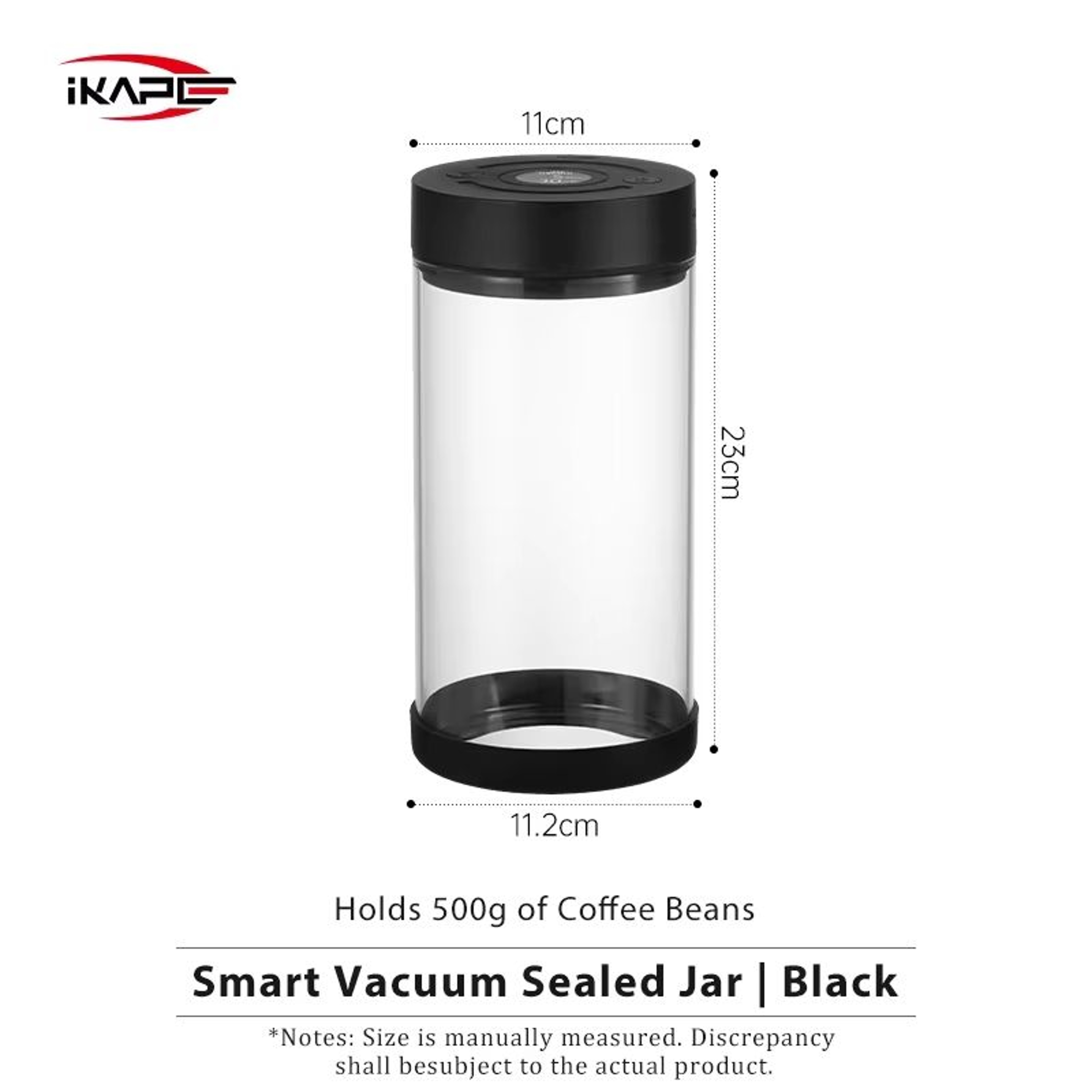 IKAPE Coffee Beans Vacuum Sealed Tank With Electric Digital Display  Smart Coffee Storage Canister 7