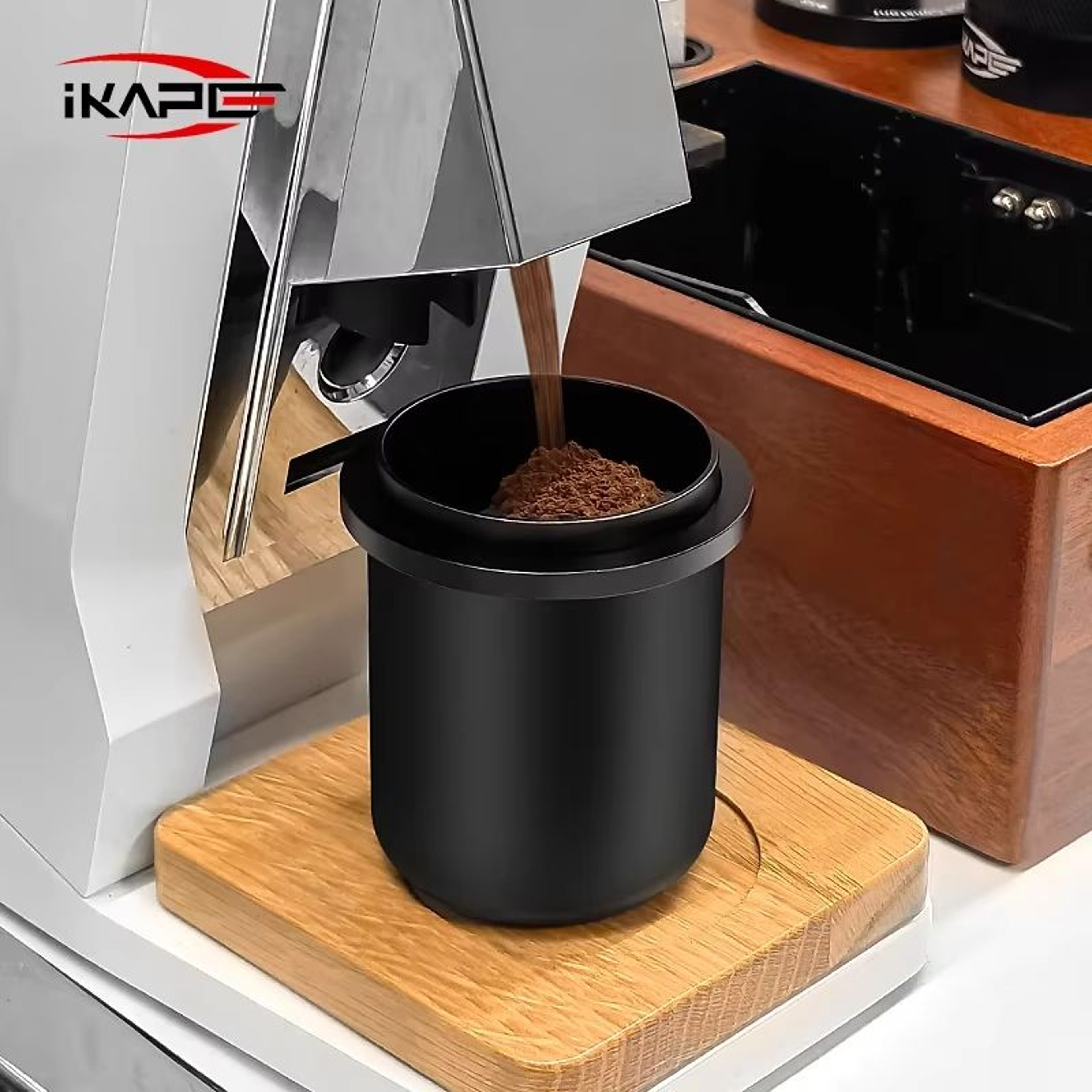 IKAPE Espresso Dosing Cup  Compatible With 5158 Mm 201228 In Portafilters Aluminum Coffee Accessory 0