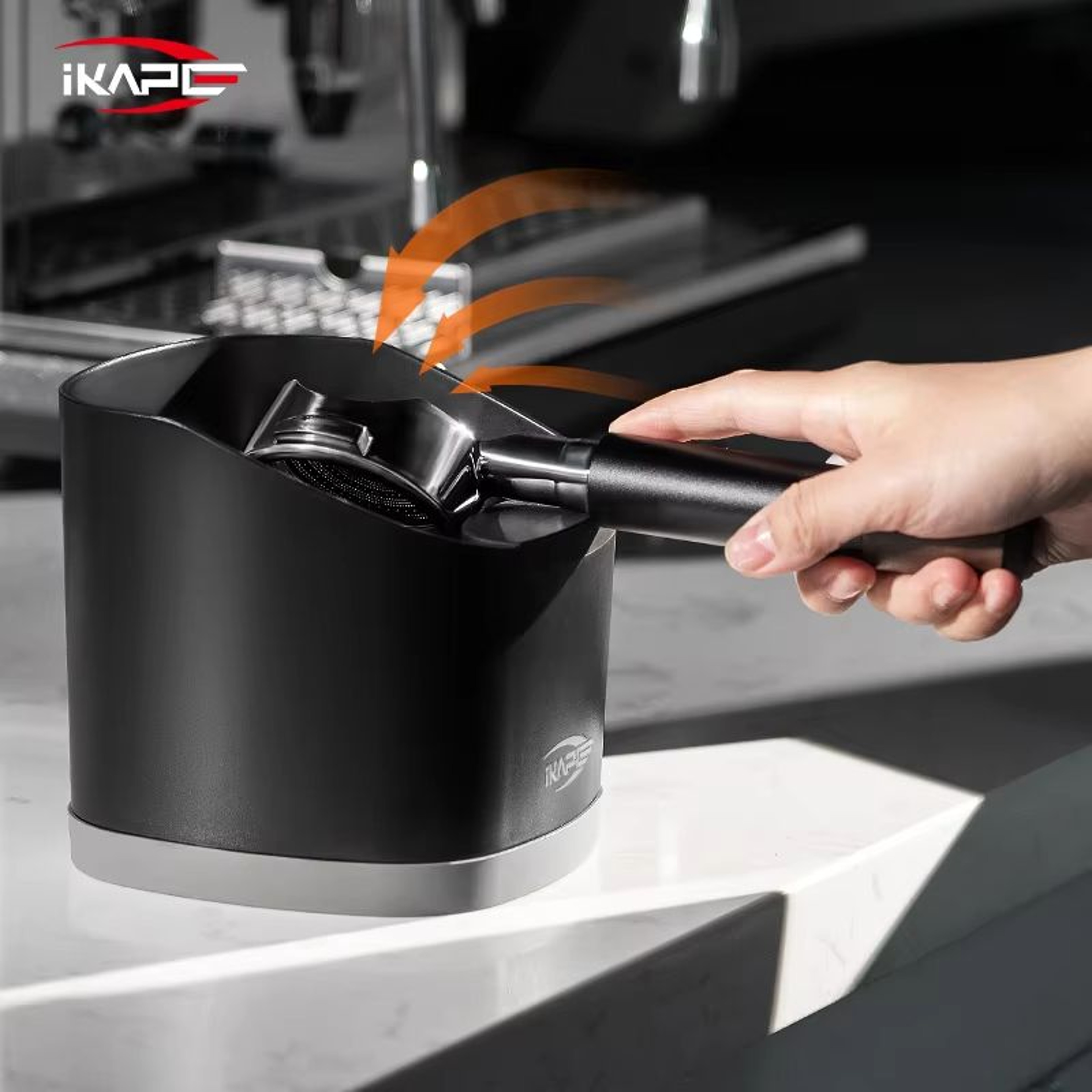 IKAPE V2 Knock Box  AntiSlip Espresso Grounds Organizer For Coffee Stations 0