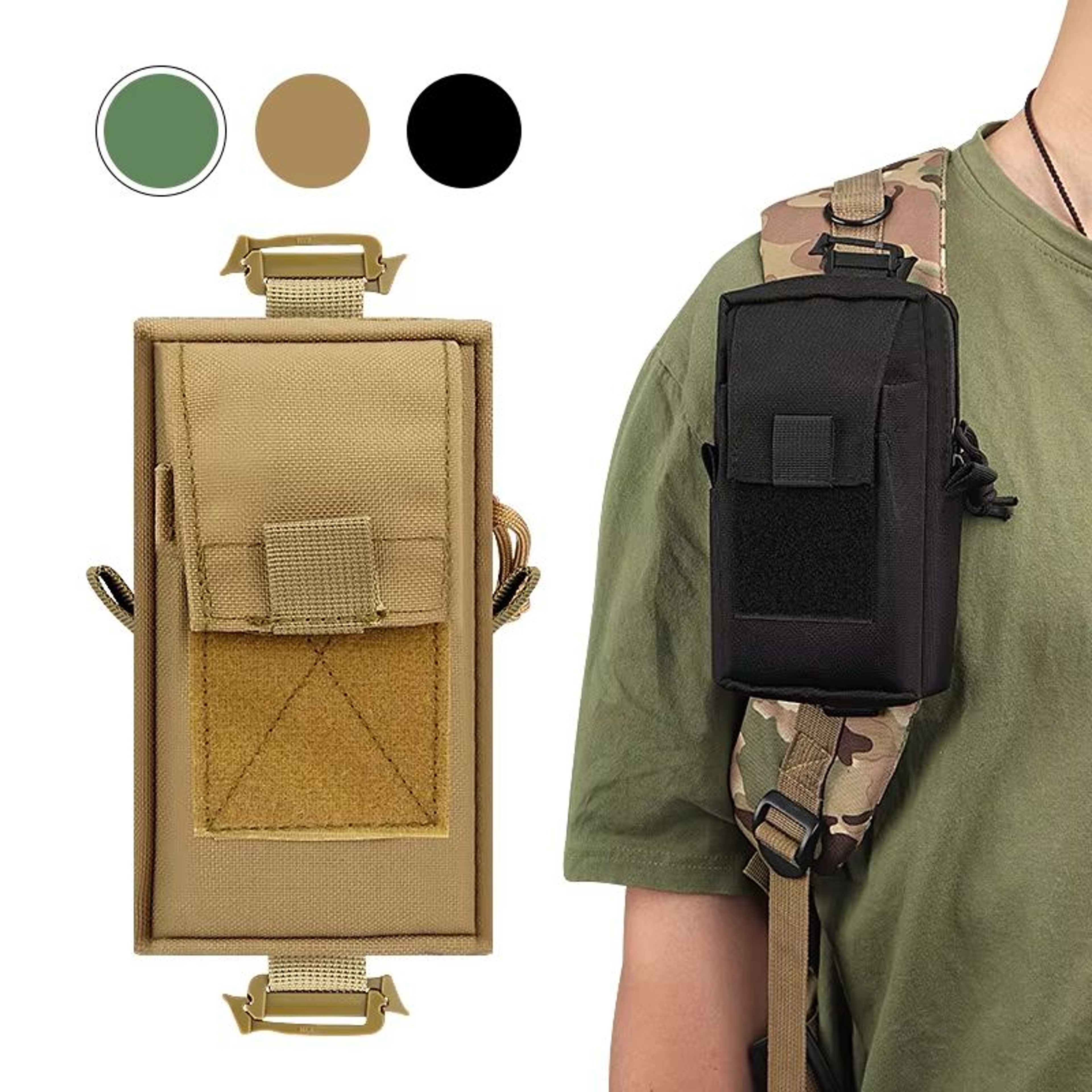 Tactical MOLLE Waist Bag EDC Pouch For Outdoor  Everyday Carry 0
