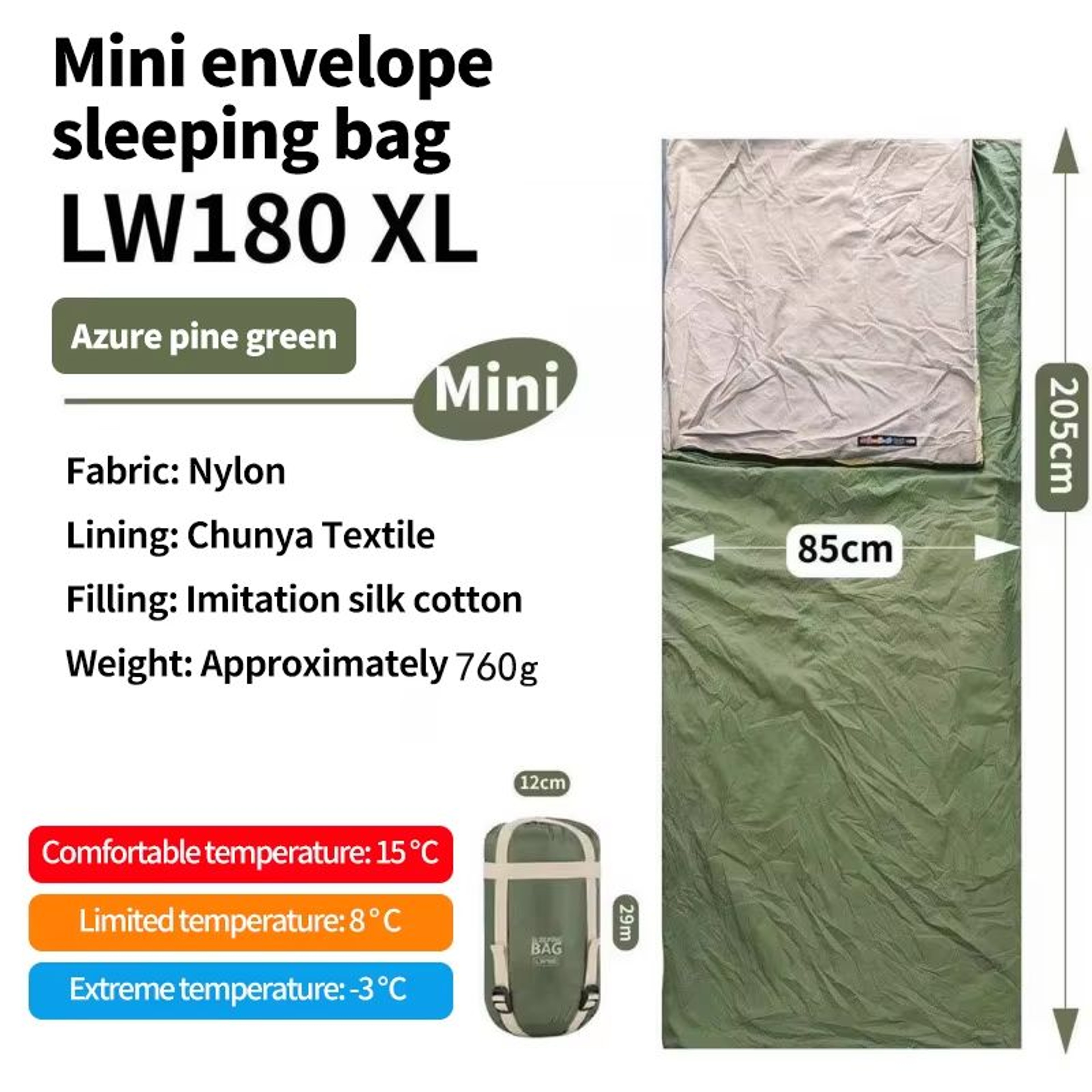 Ultralight Compact Waterproof Adult Sleeping Bag For Camping  Travel 9