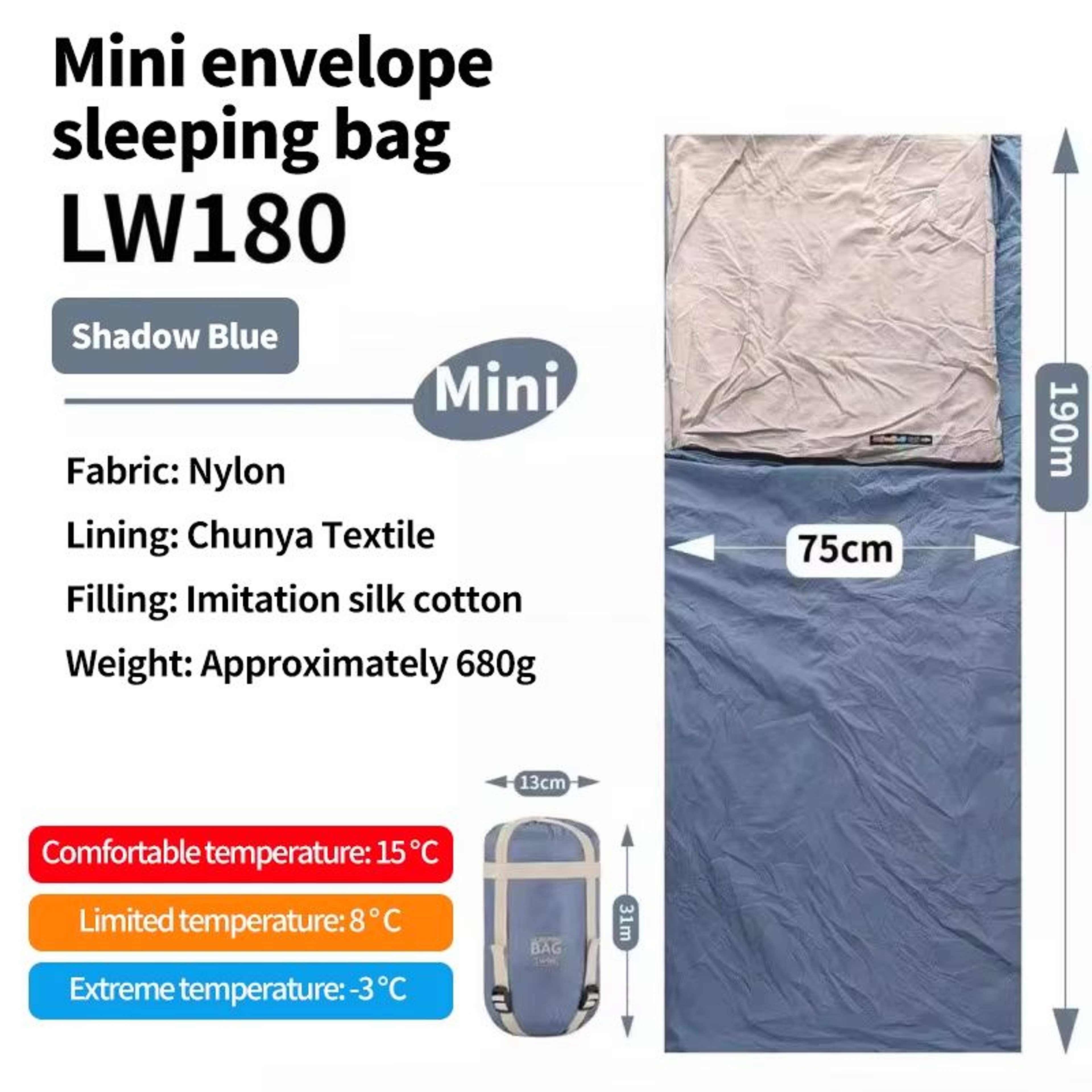 Ultralight Compact Waterproof Adult Sleeping Bag For Camping  Travel 6